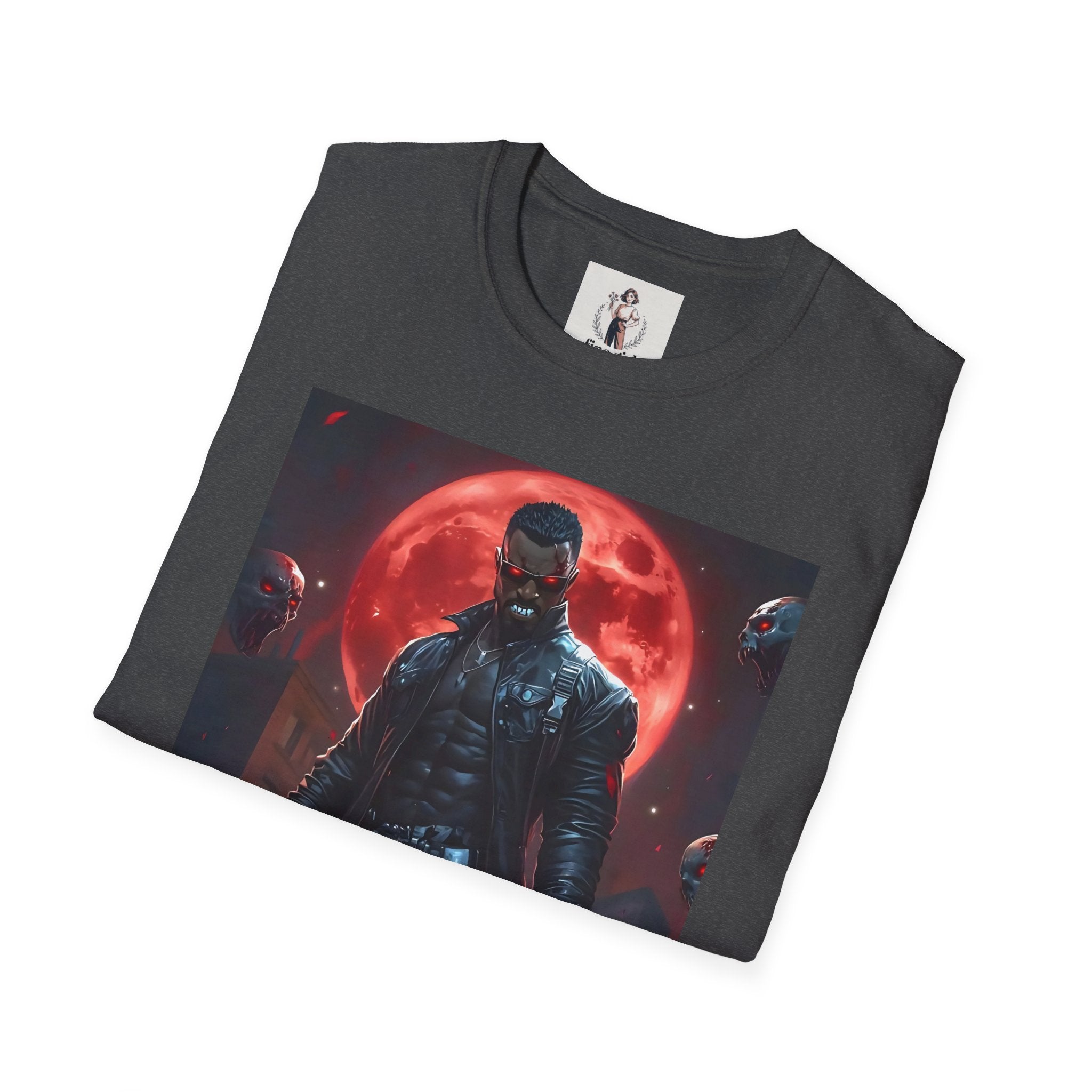 Blade Superhero Marvel Unisex Softstyle T-Shirt, Comic Book Tee, Geeky Clothing, Cosplay Costume Top