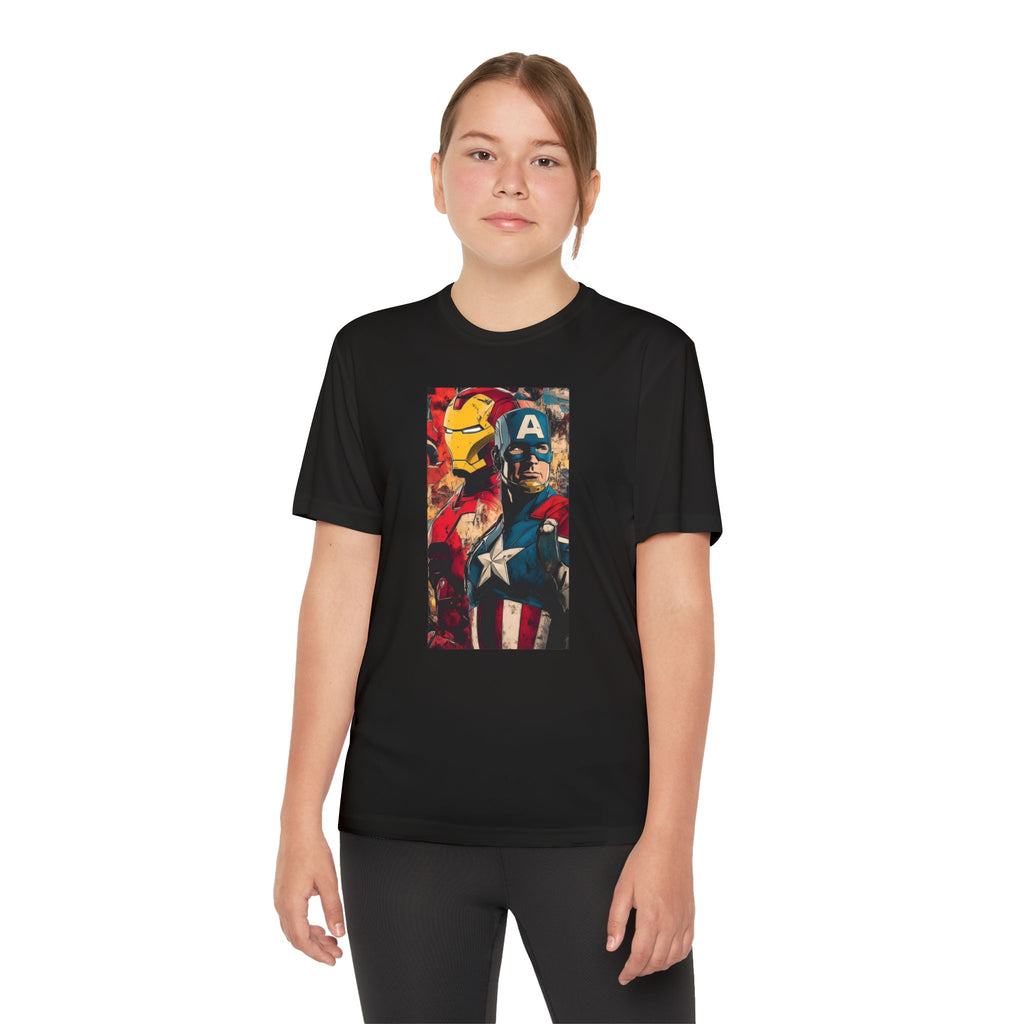 Advengers Youth T-Shirt Sports Graphic Tee, Cool Athletic Shirt for Kids, Perfect for Sports Events, Team Spirit