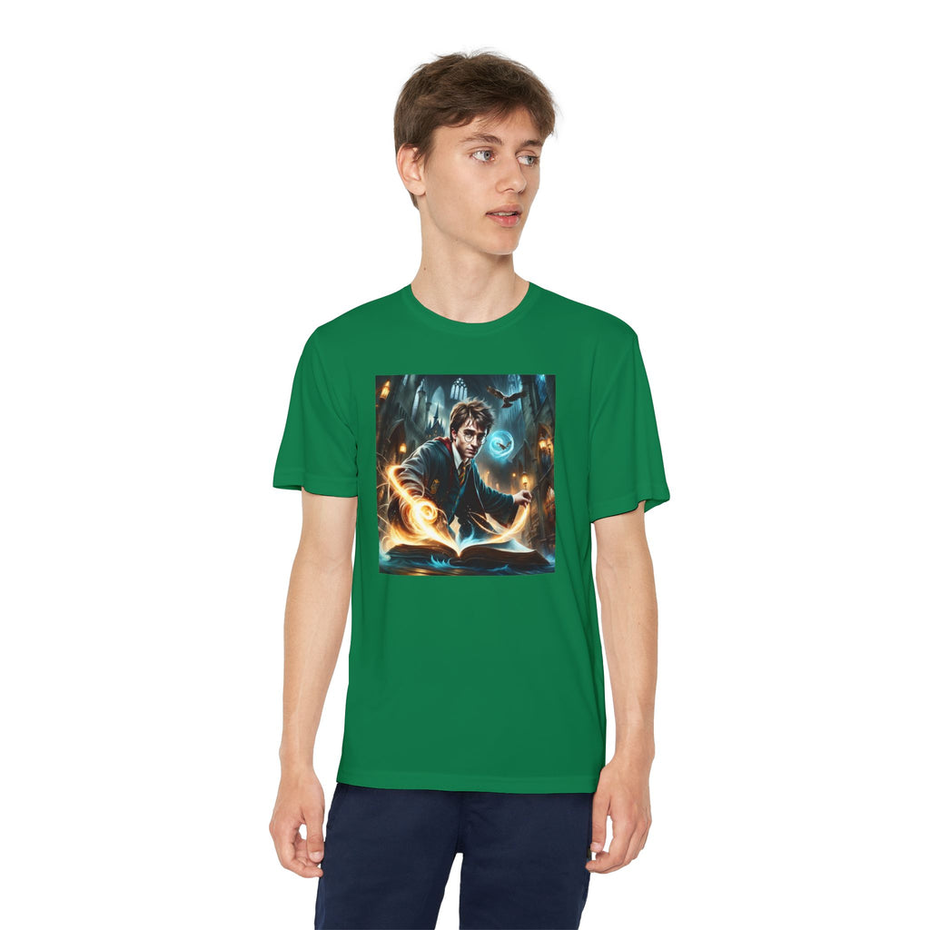 Youth Competitor Tee - Harry Potter, Wizard School Shirt, Magical Kids Top, Hogwarts Fan Gift, Sorcerer's Stone T-Shirt