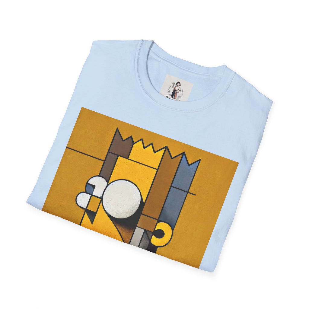 Bart Simpson TV Themed T-Shirt Unisex Softstyle T-Shirt