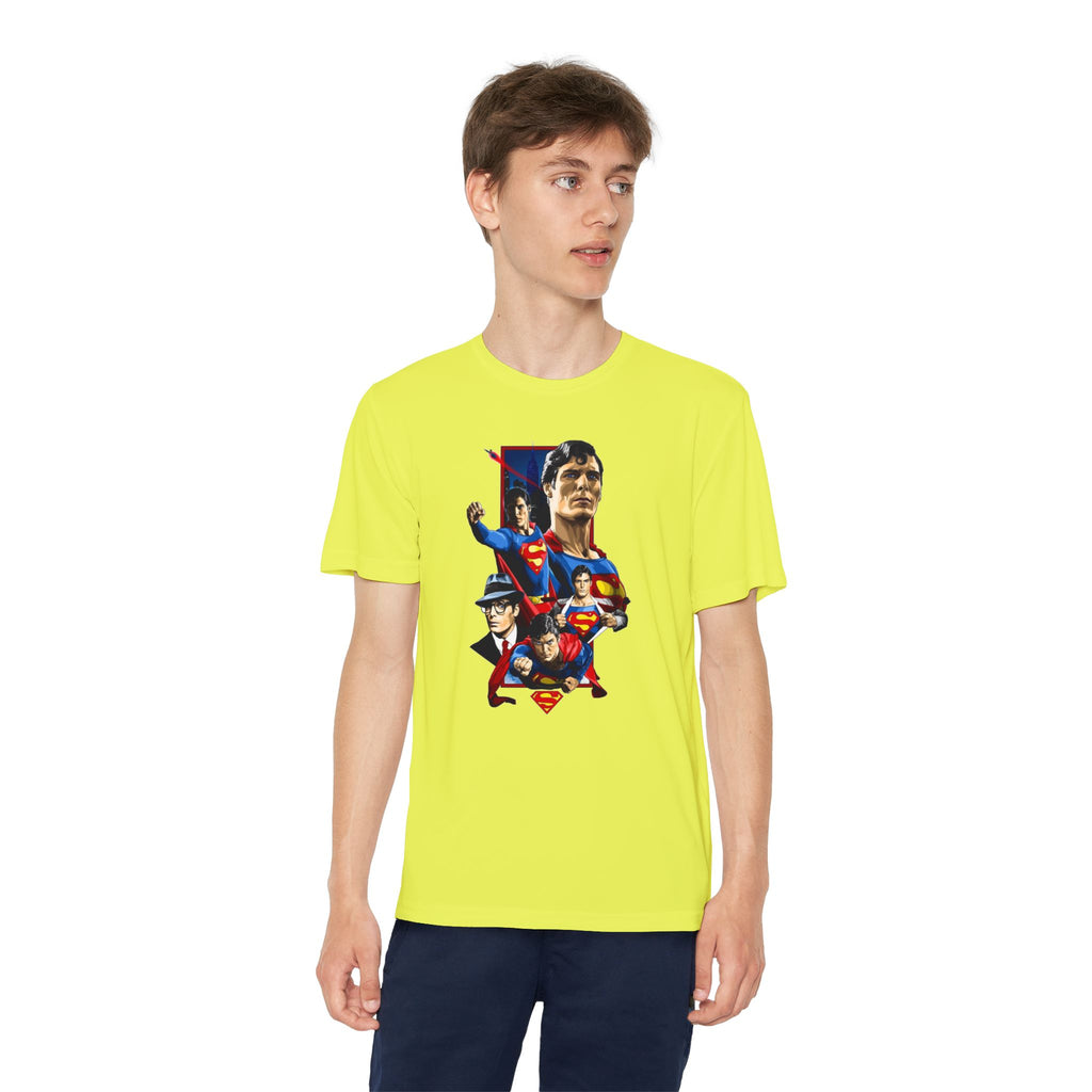 Superman Youth T-Shirt Sports Graphic Tee, Cool Athletic Shirt for Kids, Perfect for Sports Events, Team Spirit