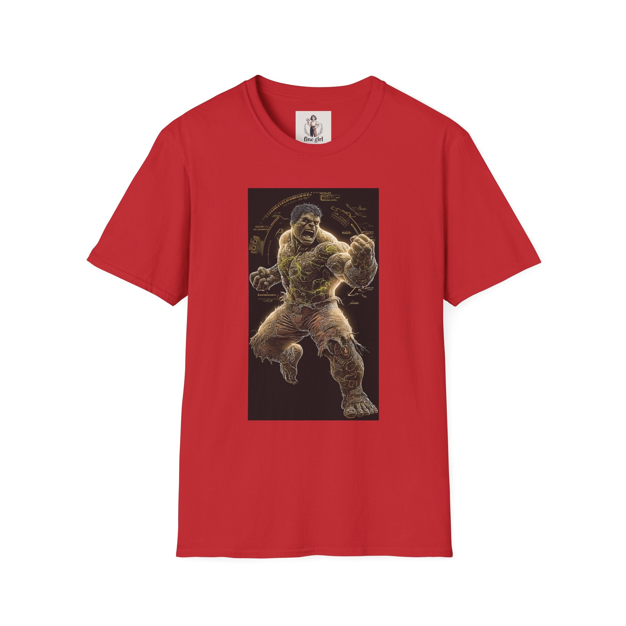 The Incredible Hulk Superhero Marvel Unisex Softstyle T-Shirt, Comic Book Tee, Geeky Clothing, Cosplay Costume Top