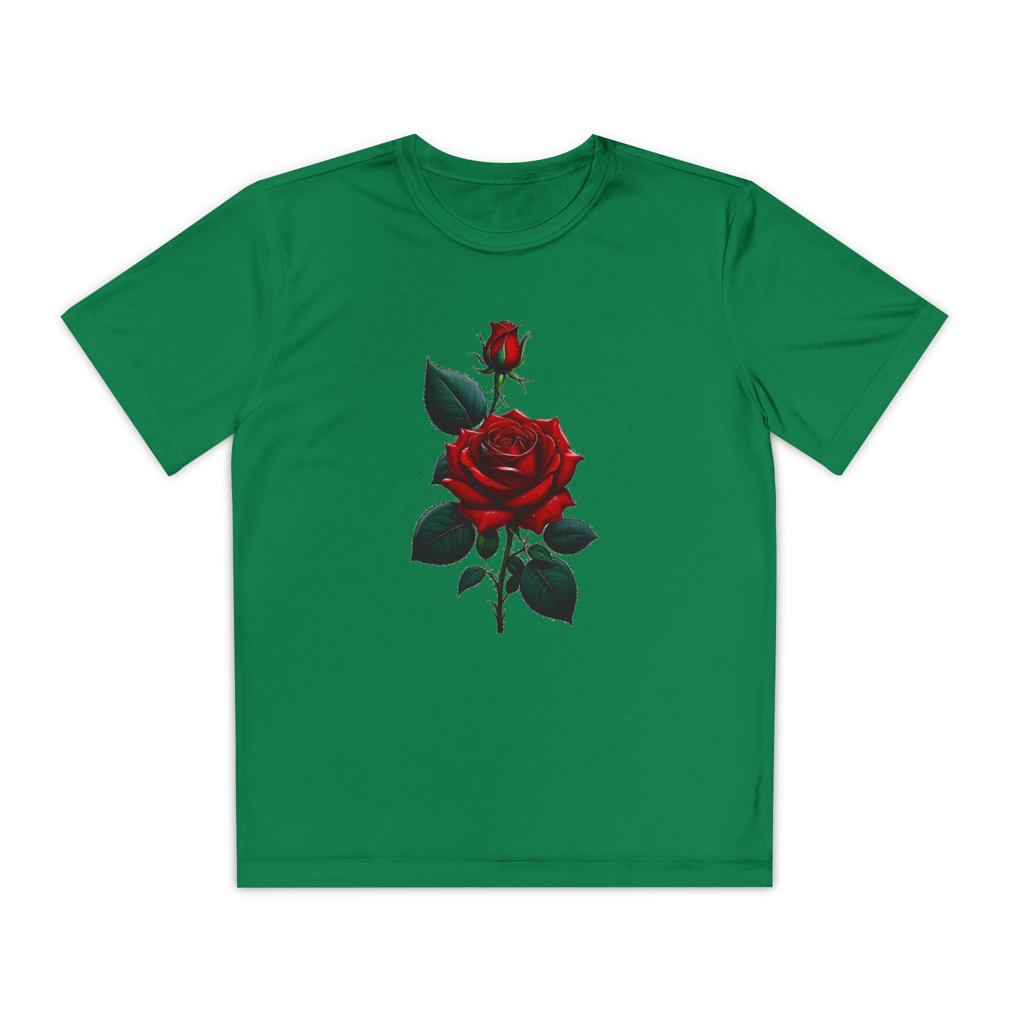 Flower Youth Tshirt, Girls Floral Tee, Kids Spring Shirt, Children's Botanical Top, Teen Blossom T-Shirt