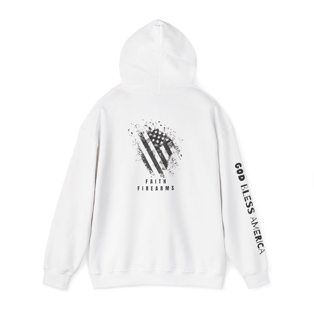 Faith Family Firearms Freedom Hooded Sweatshirt with Faith, Family, Firearms & Freedom Design - Unisex Cozy Wear for Celebrations