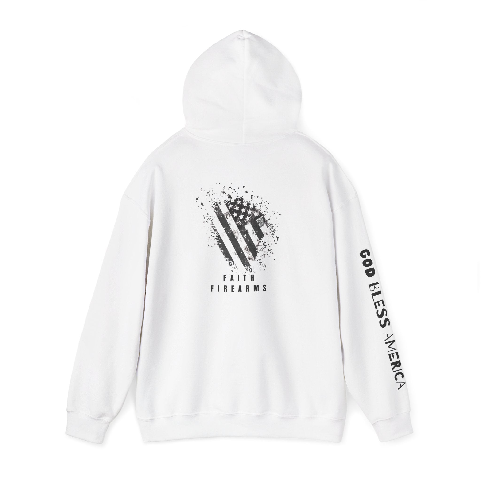 Faith Family Firearms Freedom Hooded Sweatshirt with Faith, Family, Firearms & Freedom Design - Unisex Cozy Wear for Celebrations
