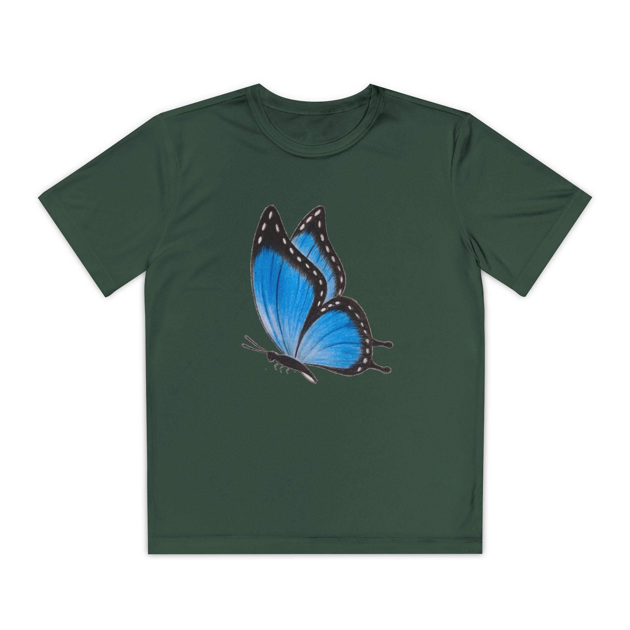 Butterffy Youth T-Shirt Sports Graphic Tee, Cool Athletic Shirt for Kids, Perfect for Sports Events, Team Spirit