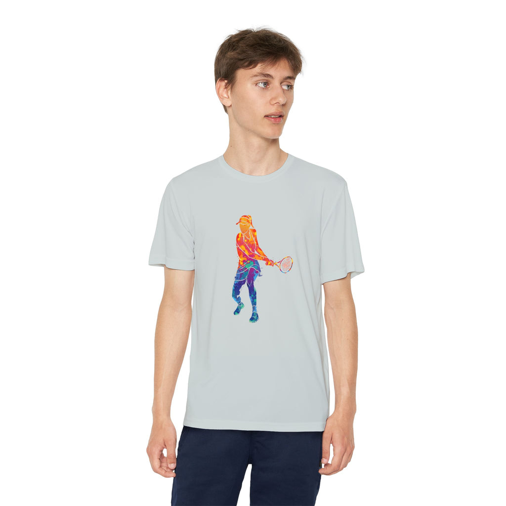 Tennis Youth Sports Graphic Tee, Cool Athletic Shirt for Kids, Perfect for Sports Events, Team Spirit, Birthday Gift, Summer Activities