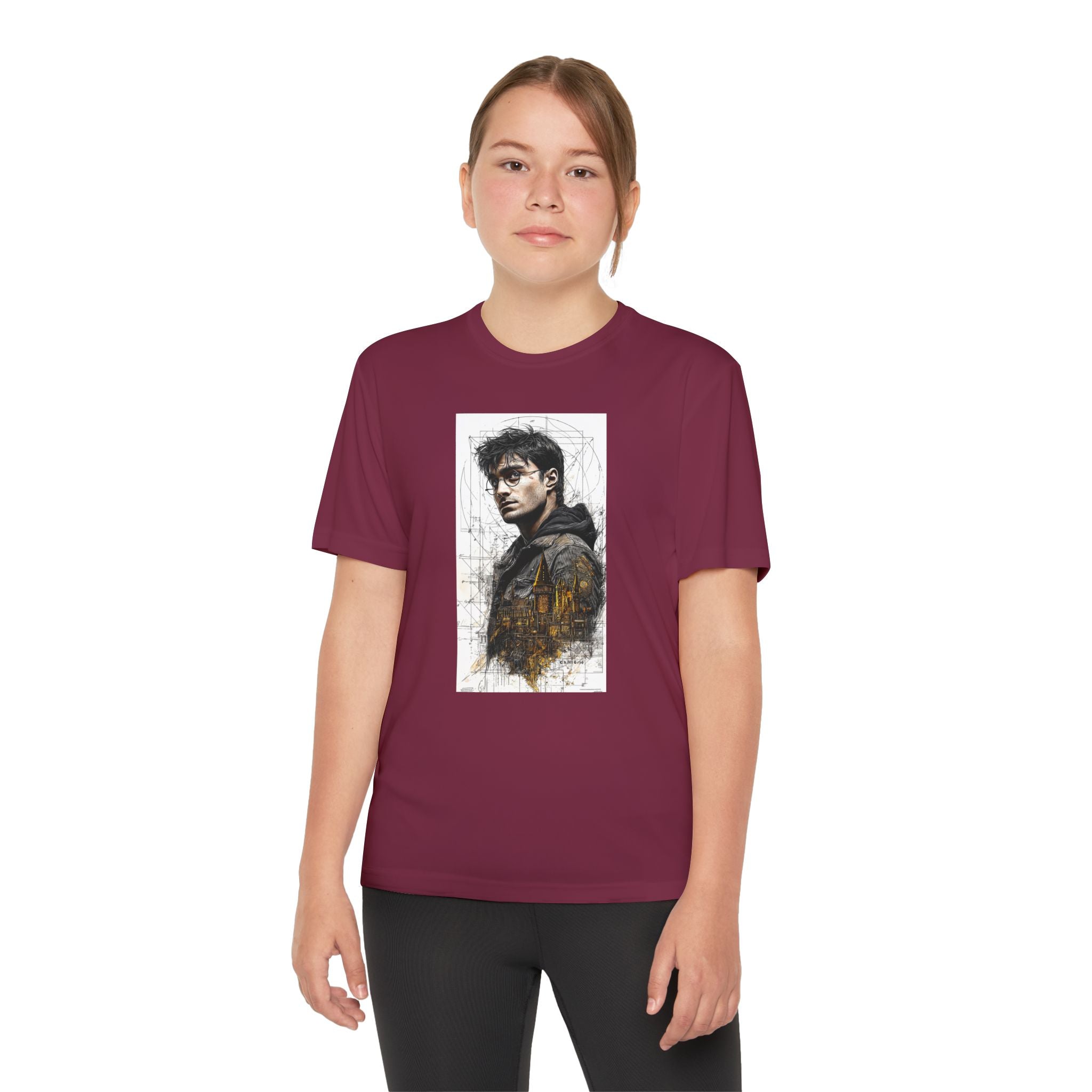 Youth Competitor Tee - Harry Potter, Wizard School Shirt, Magical Kids Top, Hogwarts Fan Gift, Sorcerer's Stone T-Shirt