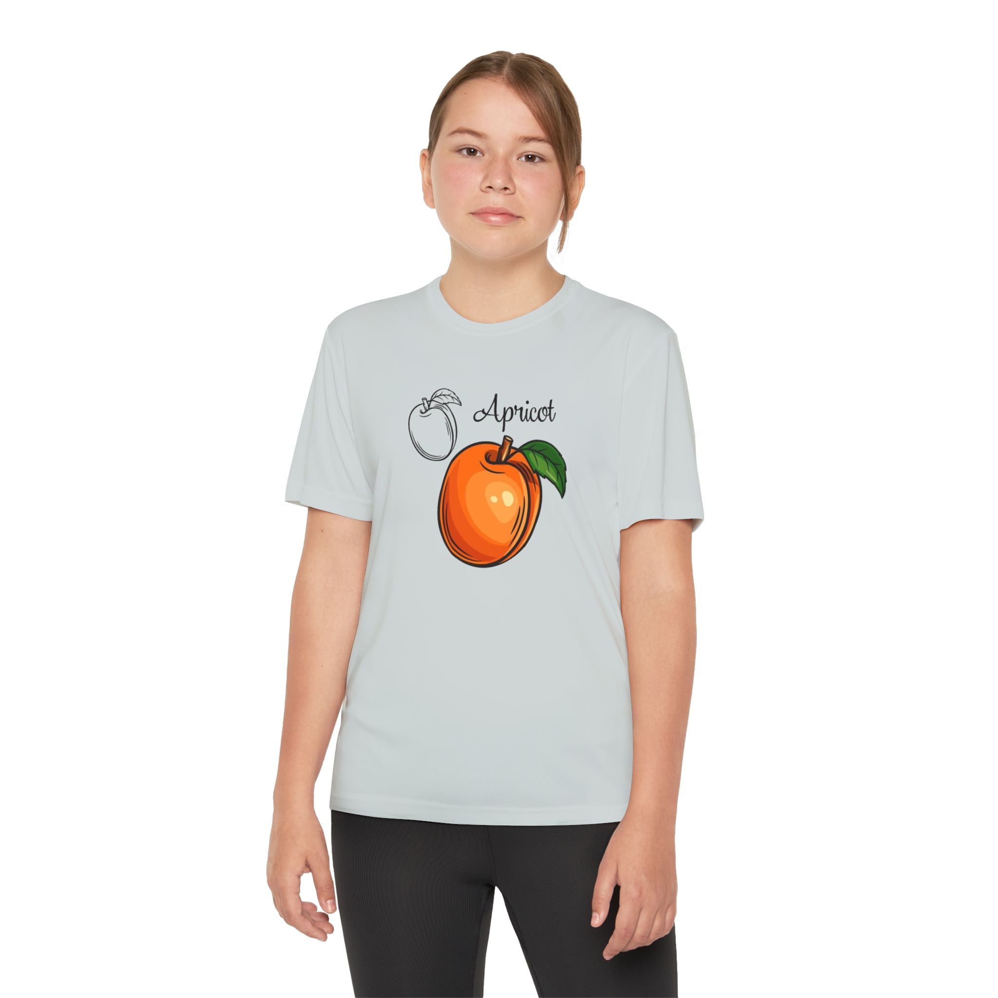 Apricot Youth T-Shirt Sports Graphic Tee, Cool Athletic Shirt for Kids, Perfect for Sports Events, Team Spirit