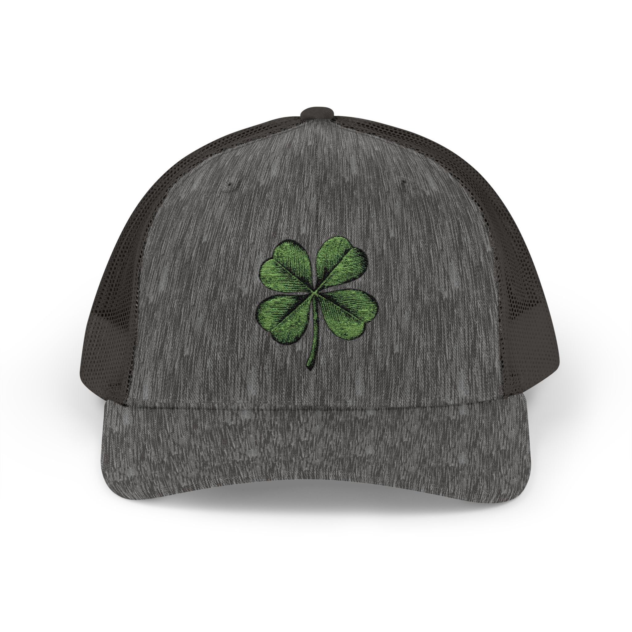 St. Patrick's Day Lucky 4-Leaf Clover Snapback Trucker Cap