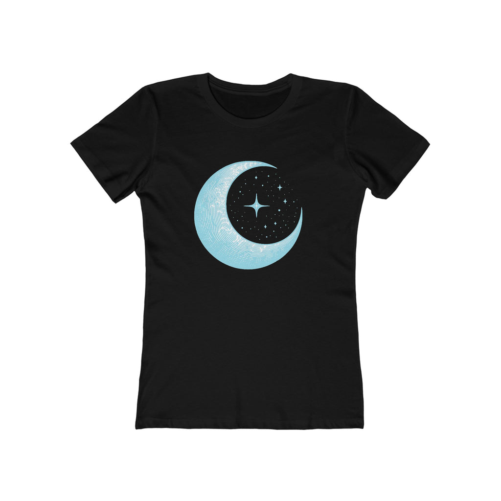 Moon Women's Tshirt, Lunar Graphic Tee, Celestial Shirt, Night Sky Top, Space Lover Gift