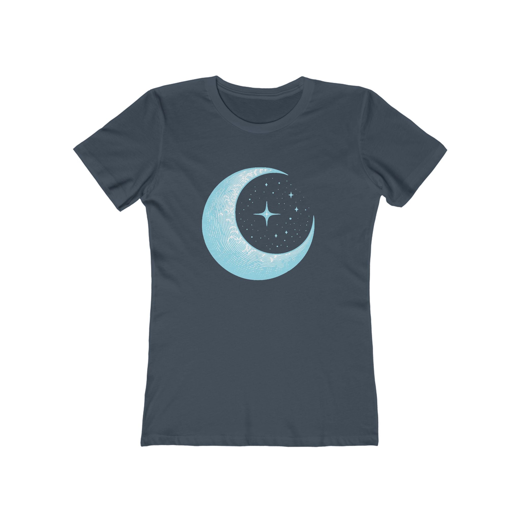Moon Women's Tshirt, Lunar Graphic Tee, Celestial Shirt, Night Sky Top, Space Lover Gift