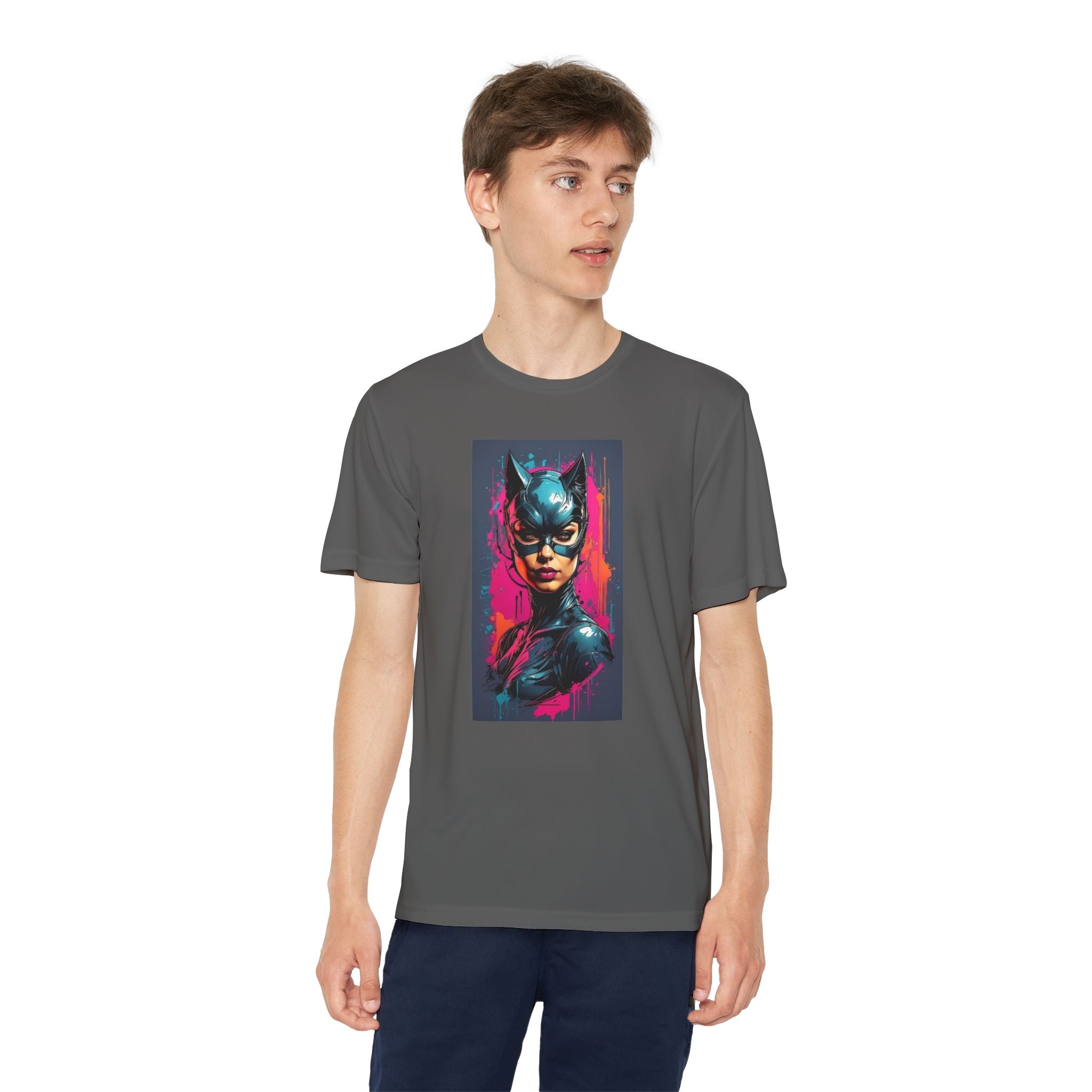 Superhero Youth T-Shirt Sports Graphic Tee, Cool Athletic Shirt for Kids