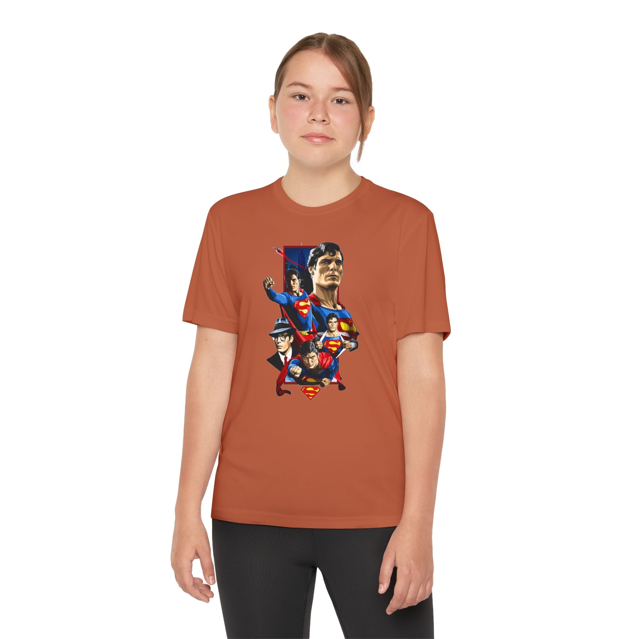 Superman Youth T-Shirt Sports Graphic Tee, Cool Athletic Shirt for Kids, Perfect for Sports Events, Team Spirit