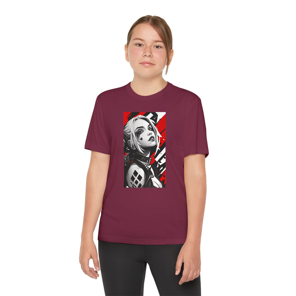 Superhero Youth T-Shirt Sports Graphic Tee, Cool Athletic Shirt for Kids