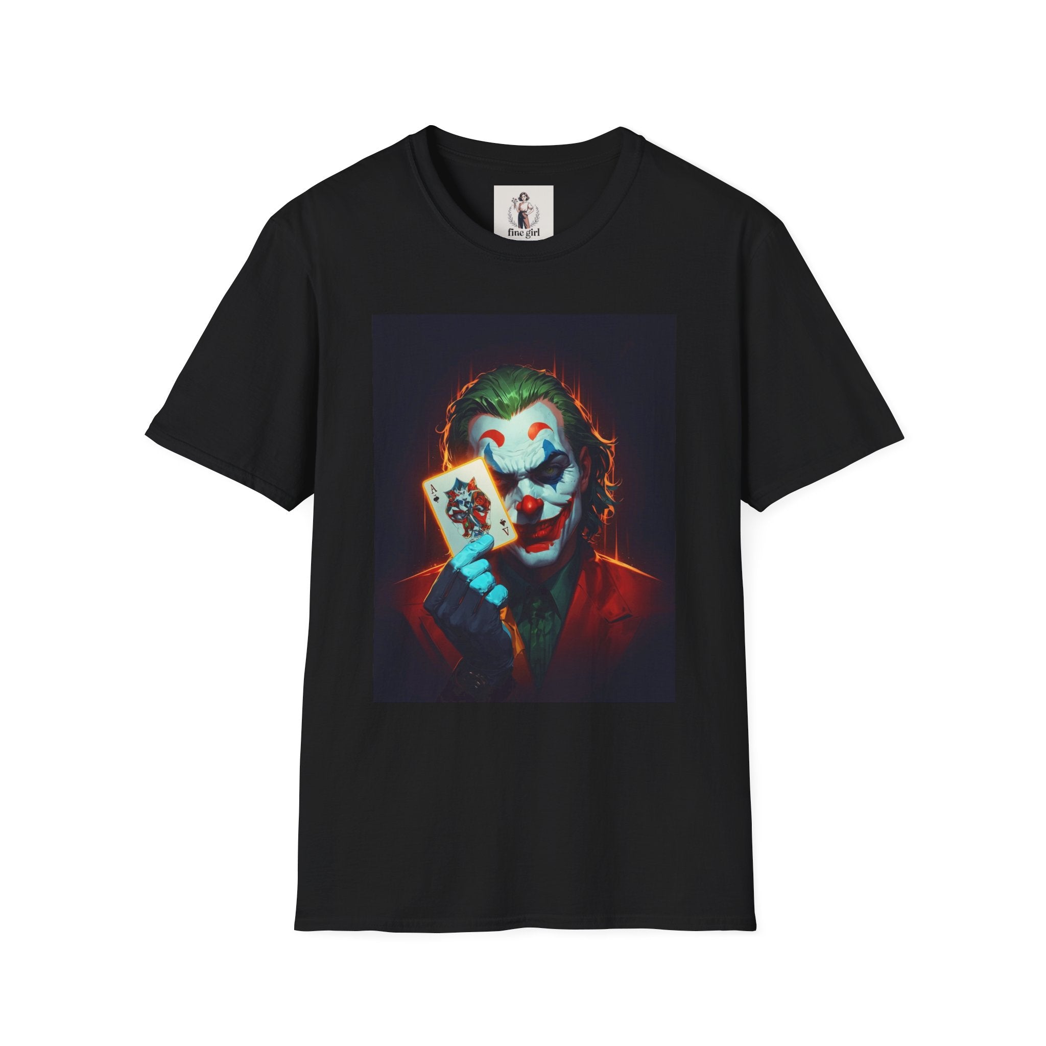 The Joker Superhero Marvel Unisex Softstyle T-Shirt, Comic Book Tee, Geeky Clothing, Cosplay Costume Top