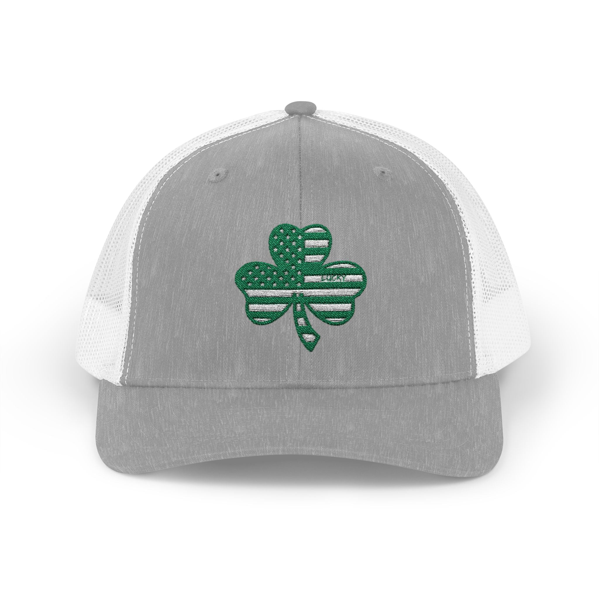 St. Patrick's Day Lucky 4-Leaf Clover Snapback Trucker Cap