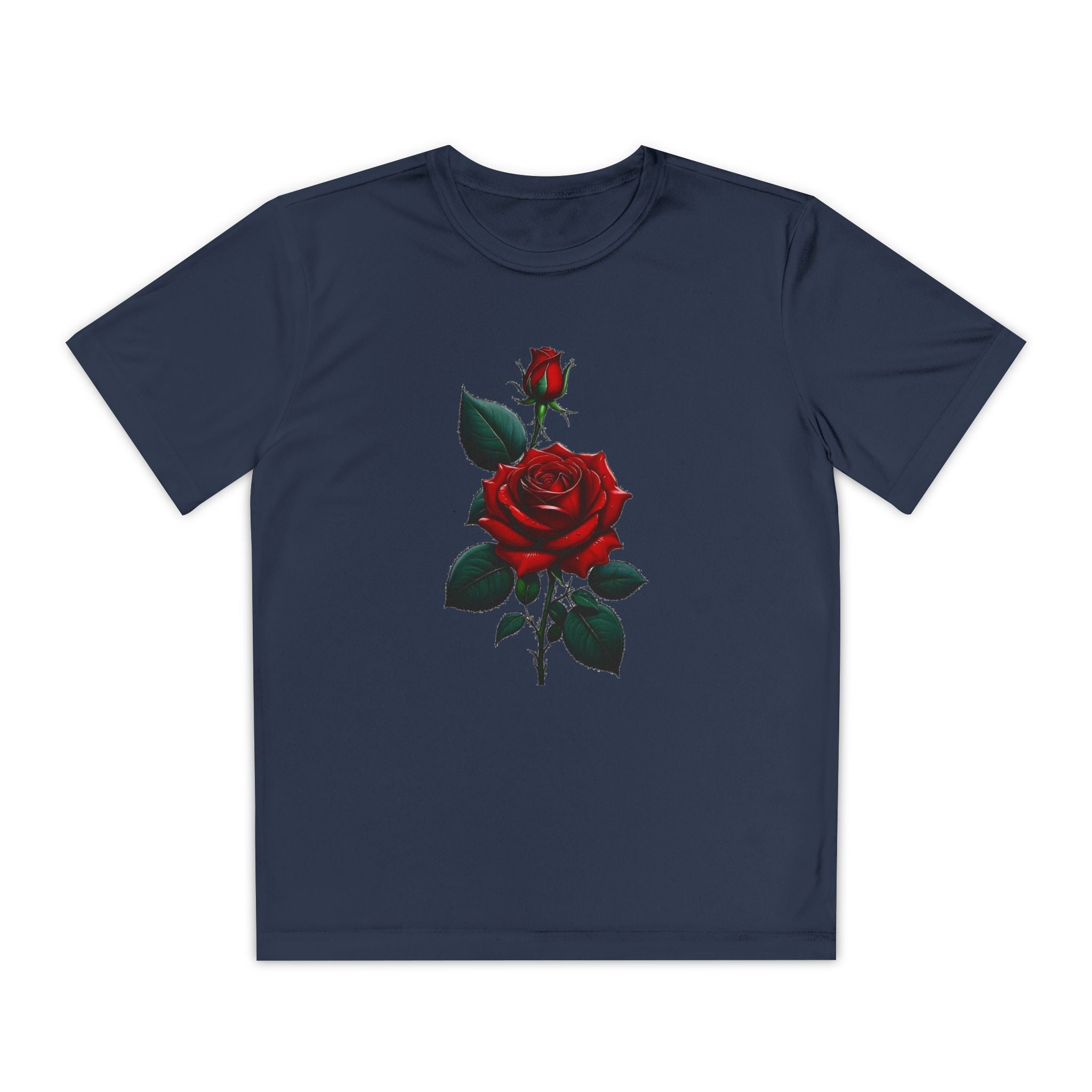 Flower Youth Tshirt, Girls Floral Tee, Kids Spring Shirt, Children's Botanical Top, Teen Blossom T-Shirt