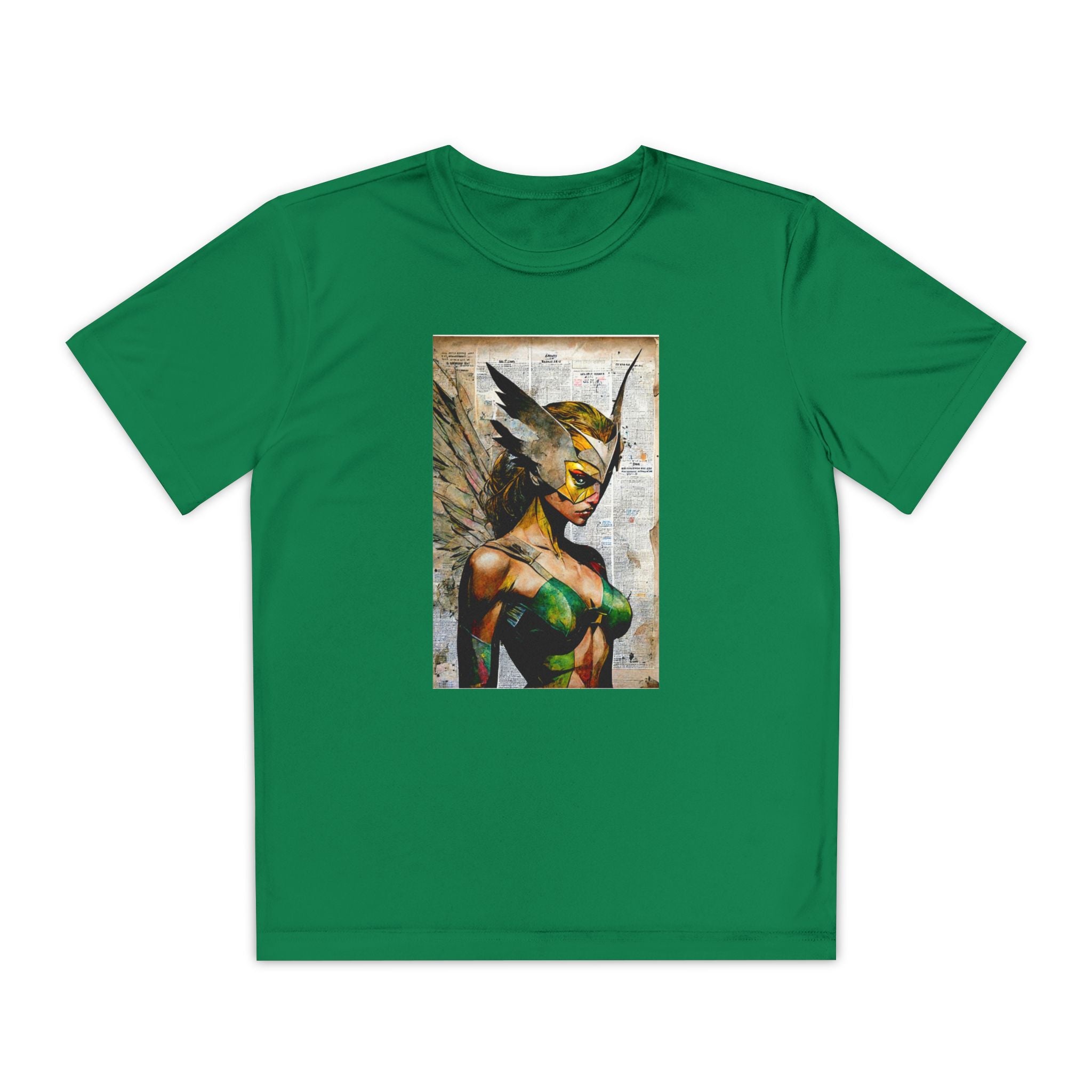 Superhero Youth T-Shirt Sports Graphic Tee, Cool Athletic Shirt for Kids