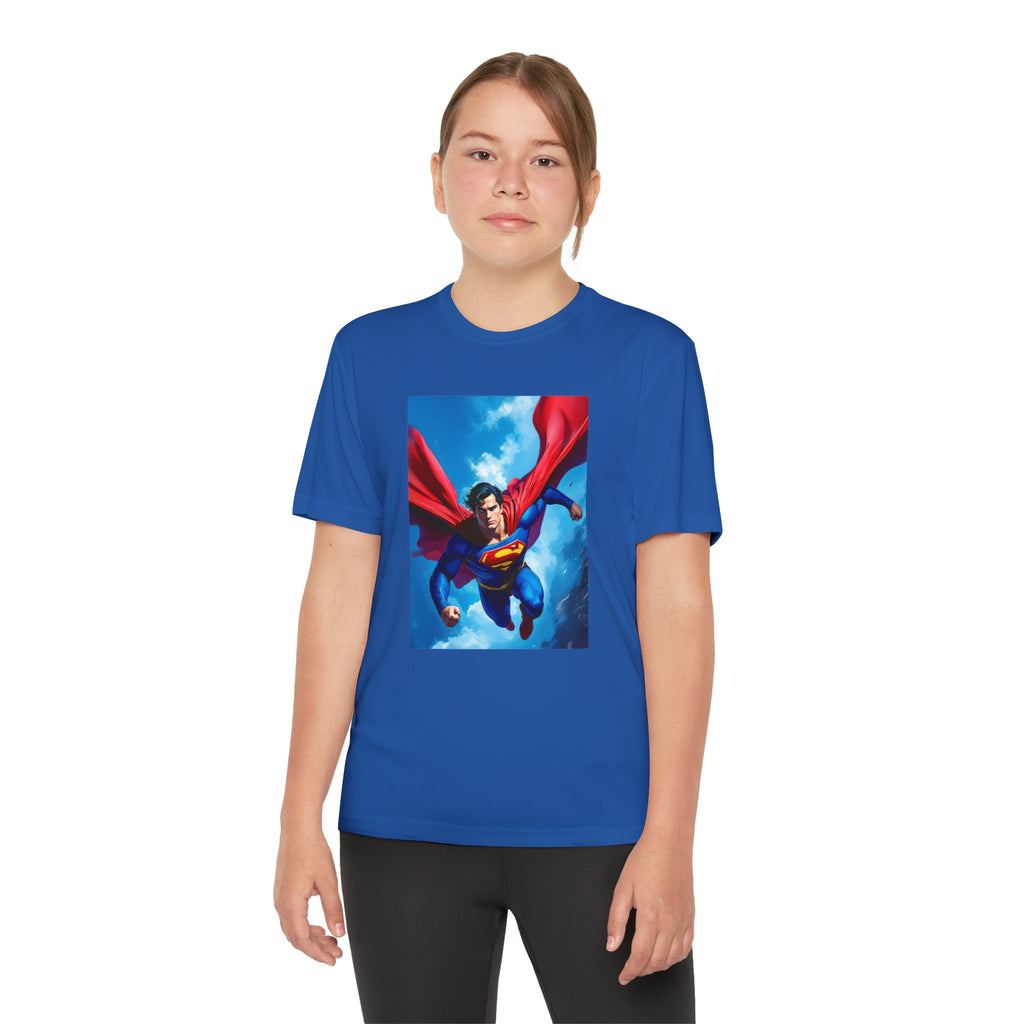 Superman Superhero Marvel T-Shirt, Youth Competitor Tee,  Kids Comic Book Hero Top, Children's Graphic Tee, Youth Super Power T-Shirt