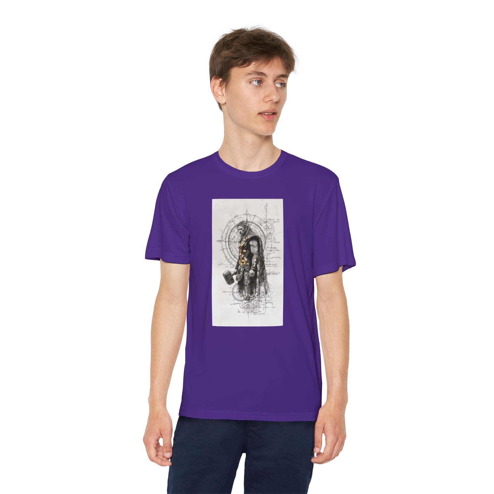 Superhero Youth T-Shirt Sports Graphic Tee, Cool Athletic Shirt for Kids