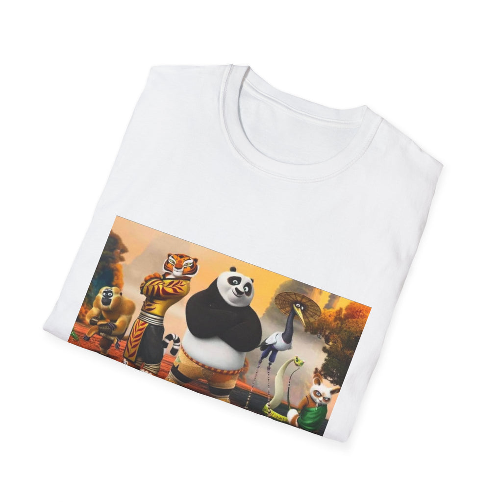Kung Fu Panda Unisex Softstyle T-Shirt, DreamWorks Animation Youth Competitor Tee, Graphic Tee, Movie Fan Gift, Cult Classic Shirt, Comfy