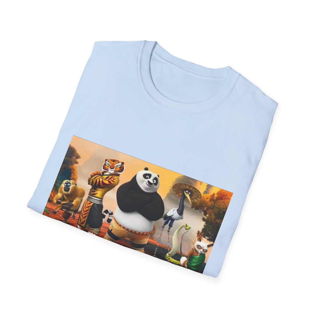 Kung Fu Panda Unisex Softstyle T-Shirt, DreamWorks Animation Youth Competitor Tee, Graphic Tee, Movie Fan Gift, Cult Classic Shirt, Comfy
