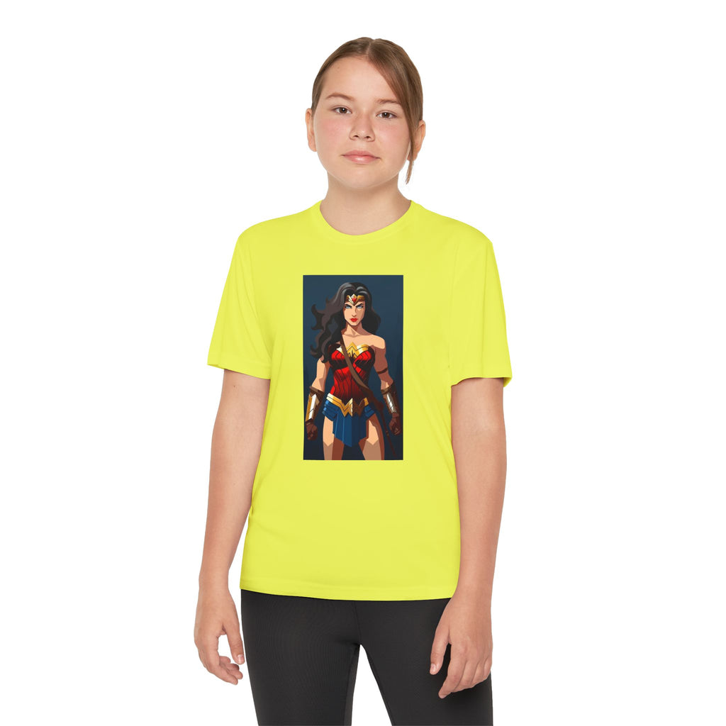 Superhero Youth T-Shirt Sports Graphic Tee, Cool Athletic Shirt for Kids