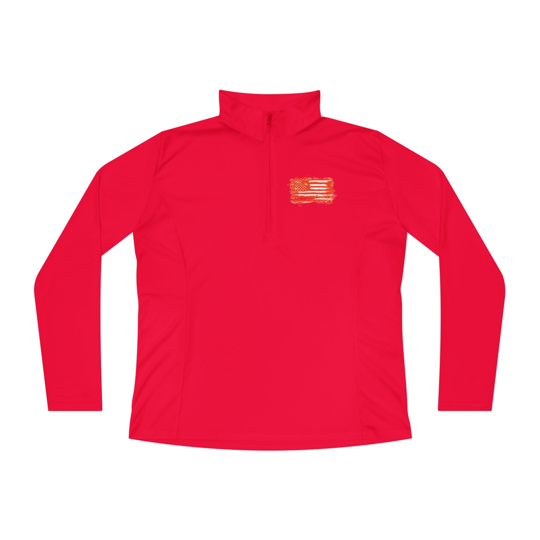 Ladies Quarter-Zip Pullover with Motivational Running Design, Athletic Apparel, Activewear, Sportswear, Fitness Gift, Running Top