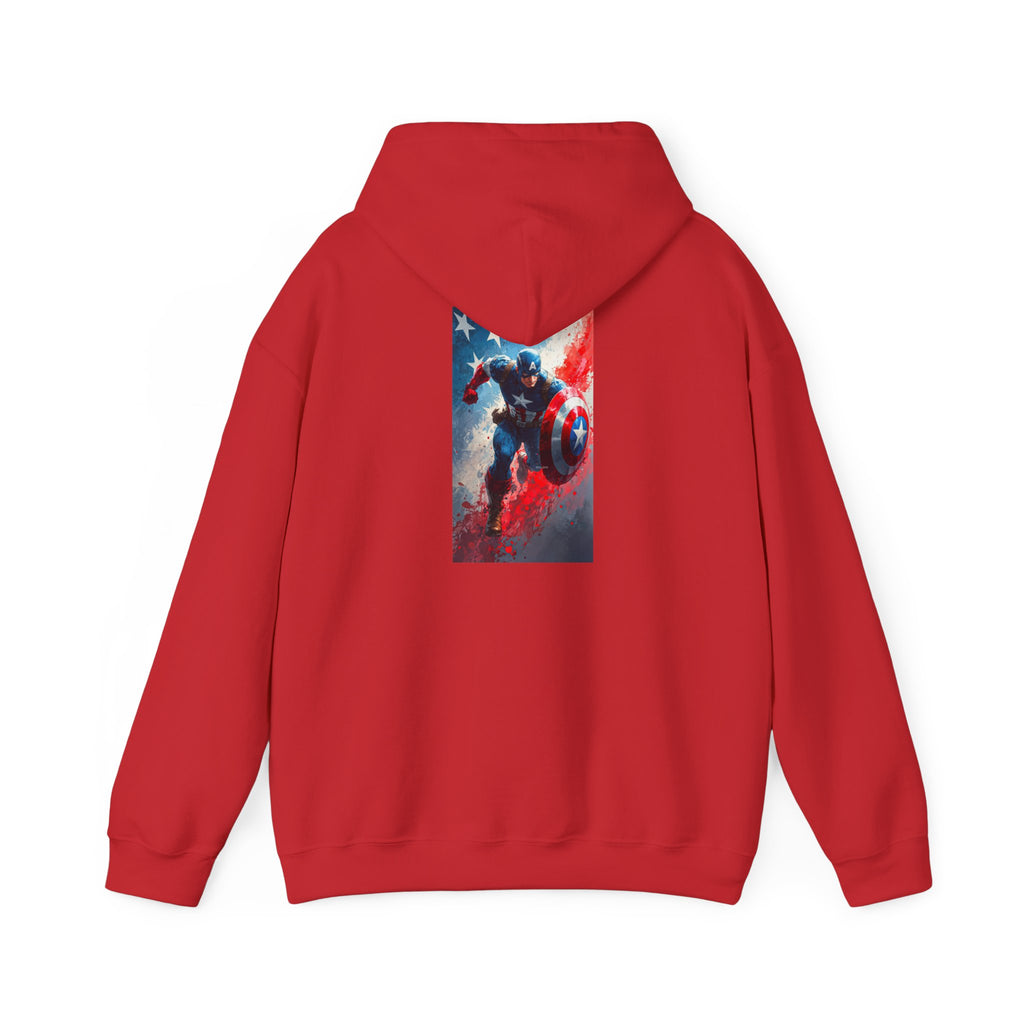 Hooded Sweatshirt - Captain America Design