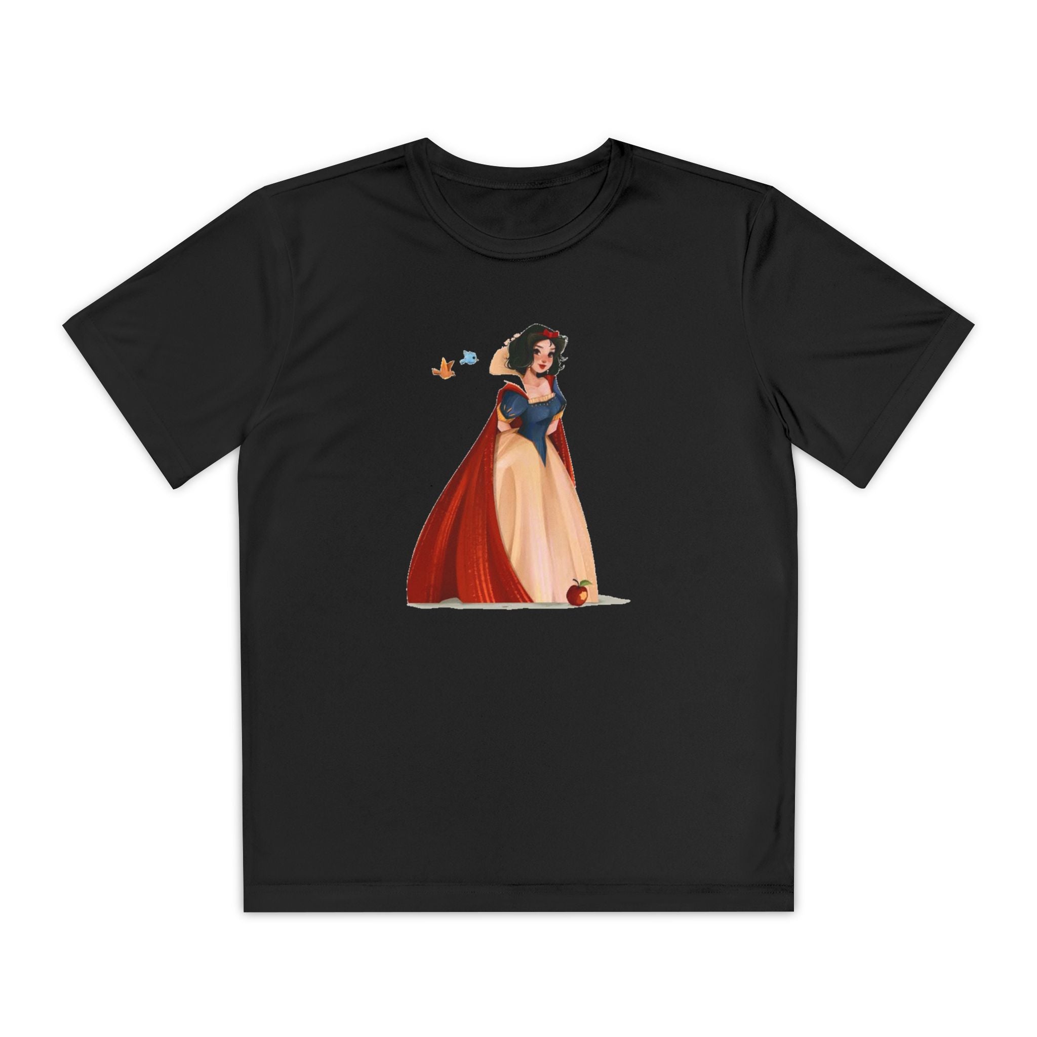 Snow White Youth T-Shirt Sports Graphic Tee, Cool Athletic Shirt for Kids, Perfect for Sports Events, Team Spirit