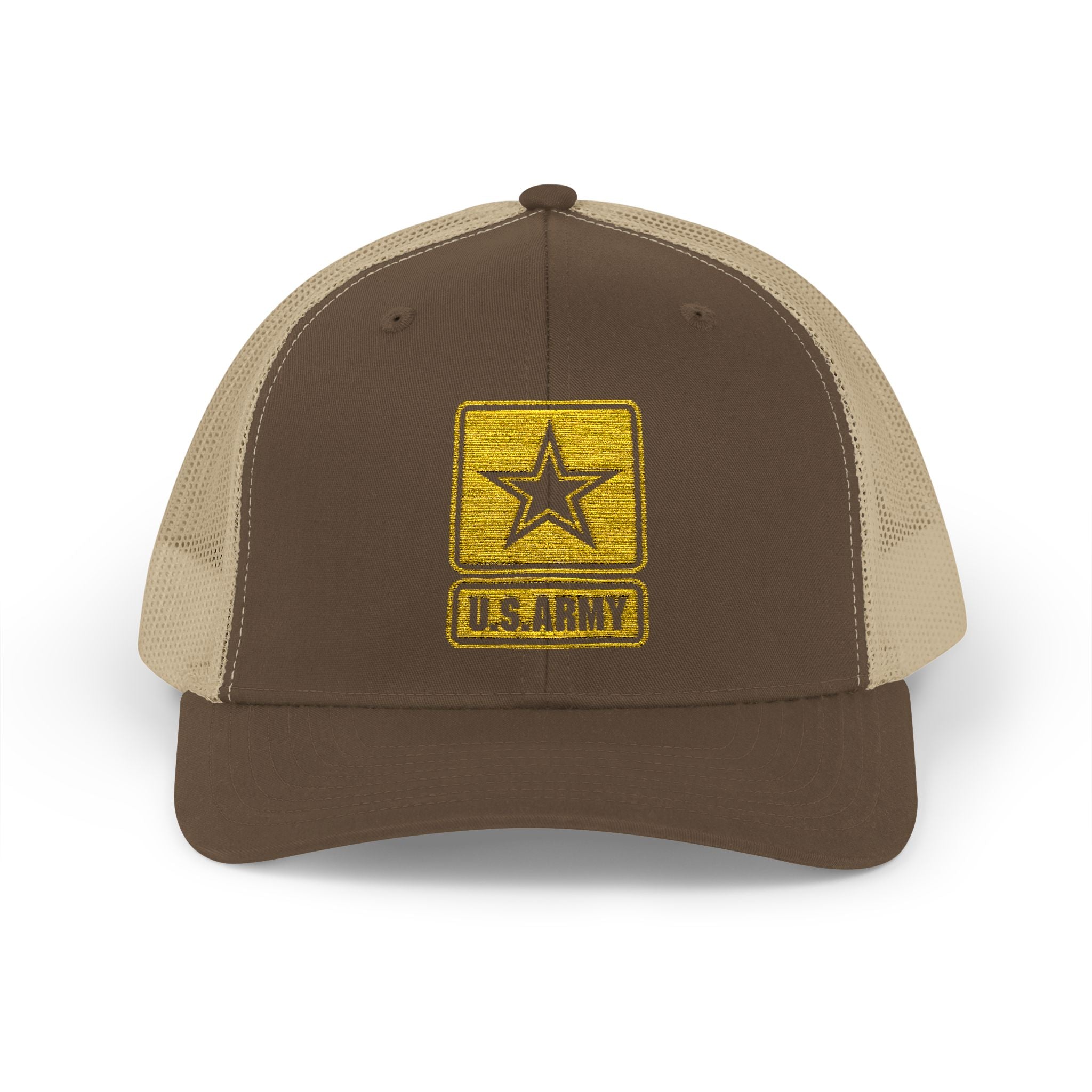 US Army Snapback Trucker Cap with Thin Red Line Design, Ideal for First Responders, Supportive Gifts, Memorials, Everyday Wear