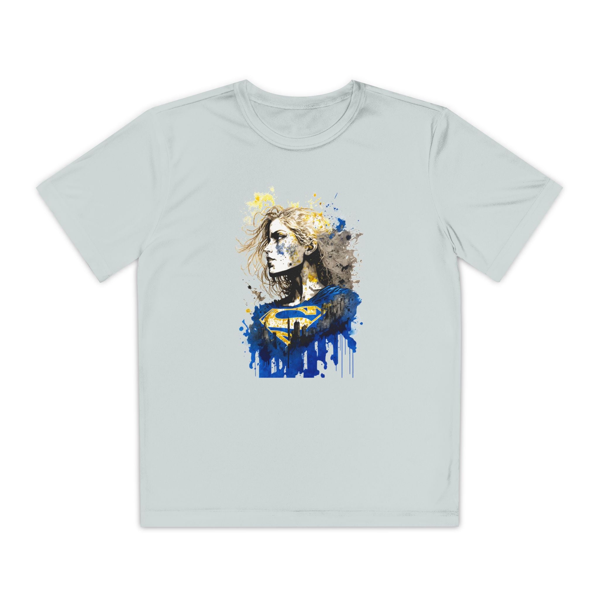Superhero Youth T-Shirt Sports Graphic Tee, Cool Athletic Shirt for Kids