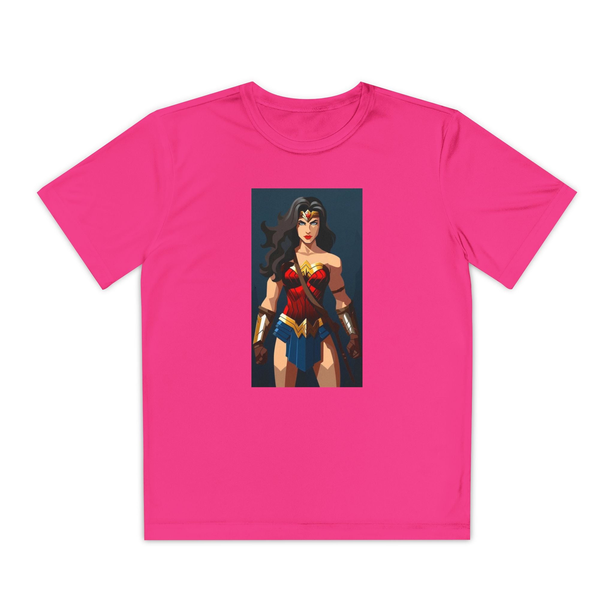 Superhero Youth T-Shirt Sports Graphic Tee, Cool Athletic Shirt for Kids