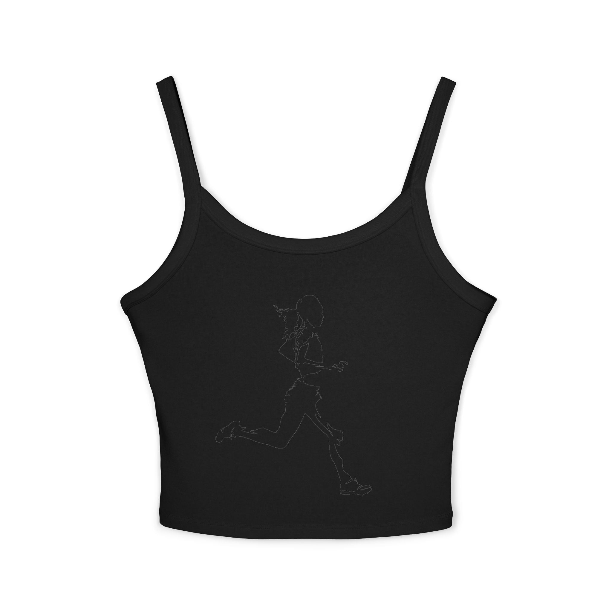Running Woman Tank Top, Athletic Workout Top, Fitness Sleeveless Shirt, Jogging Muscle Tee, Exercise Gym Cami