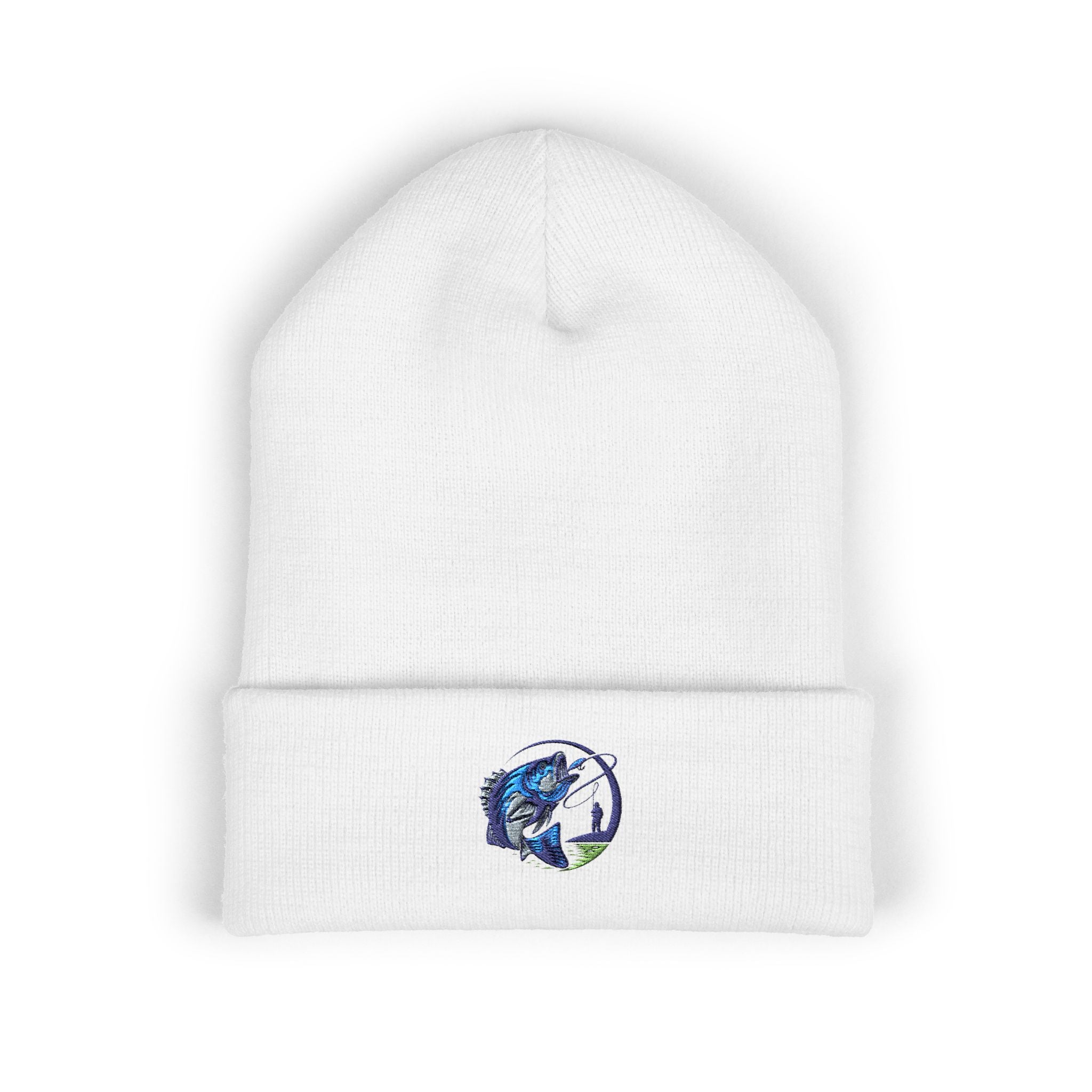 Embroidered Fishing Beanie, Fisherman Gift, Outdoor Apparel, Fishing Gear, Angler Hat, Fishing Lure Beanie
