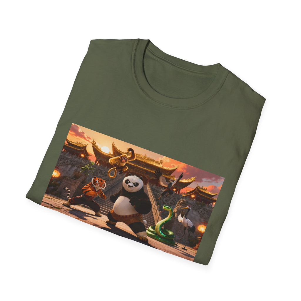 Kung Fu Panda Unisex Softstyle T-Shirt, DreamWorks Animation Youth Competitor Tee, Graphic Tee, Movie Fan Gift, Cult Classic Shirt, Comfy