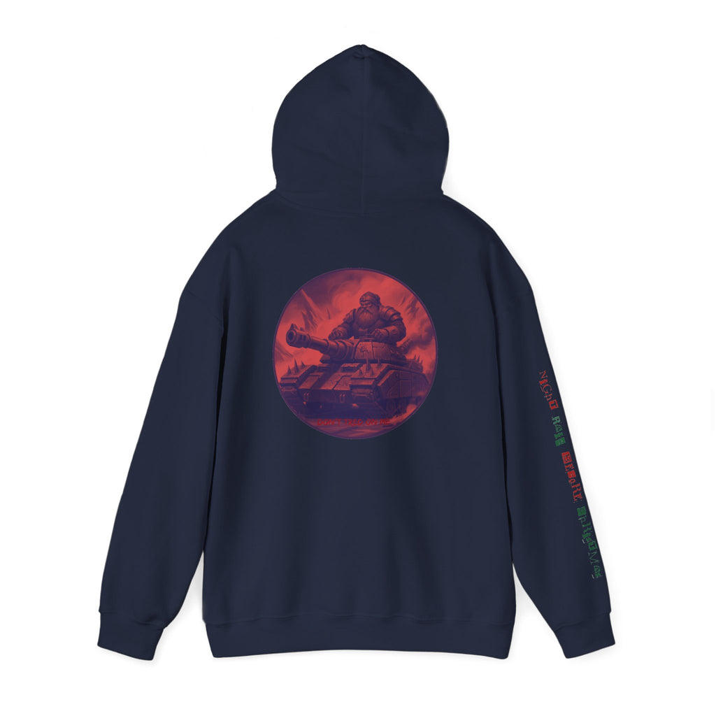 Santa Claus On A Tank Christmas Patriotic Hoodie Rebel Spirit Unisex Hoodie