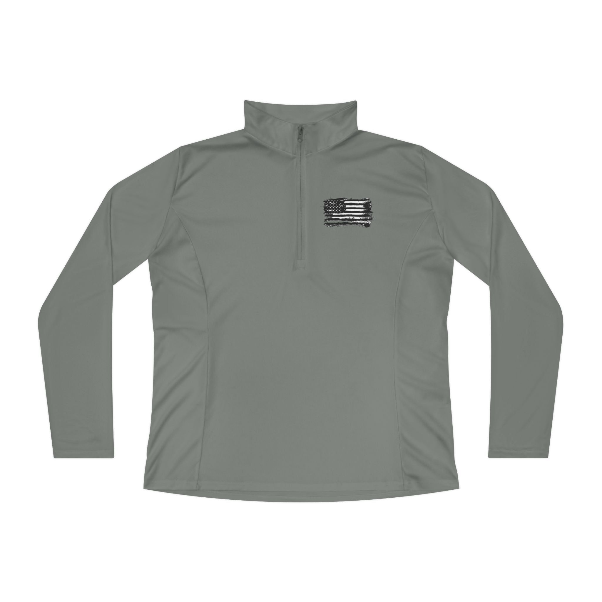 Ladies Quarter-Zip Pullover with Motivational Running Design, Athletic Apparel, Activewear, Sportswear, Fitness Gift, Running Top