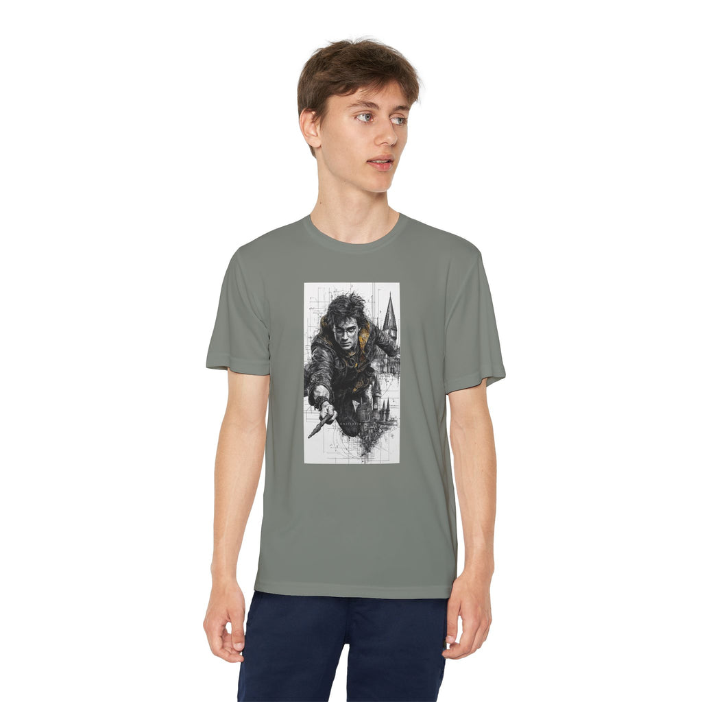 Youth Competitor Tee - Harry Potter, Wizard School Shirt, Magical Kids Top, Hogwarts Fan Gift, Sorcerer's Stone T-Shirt