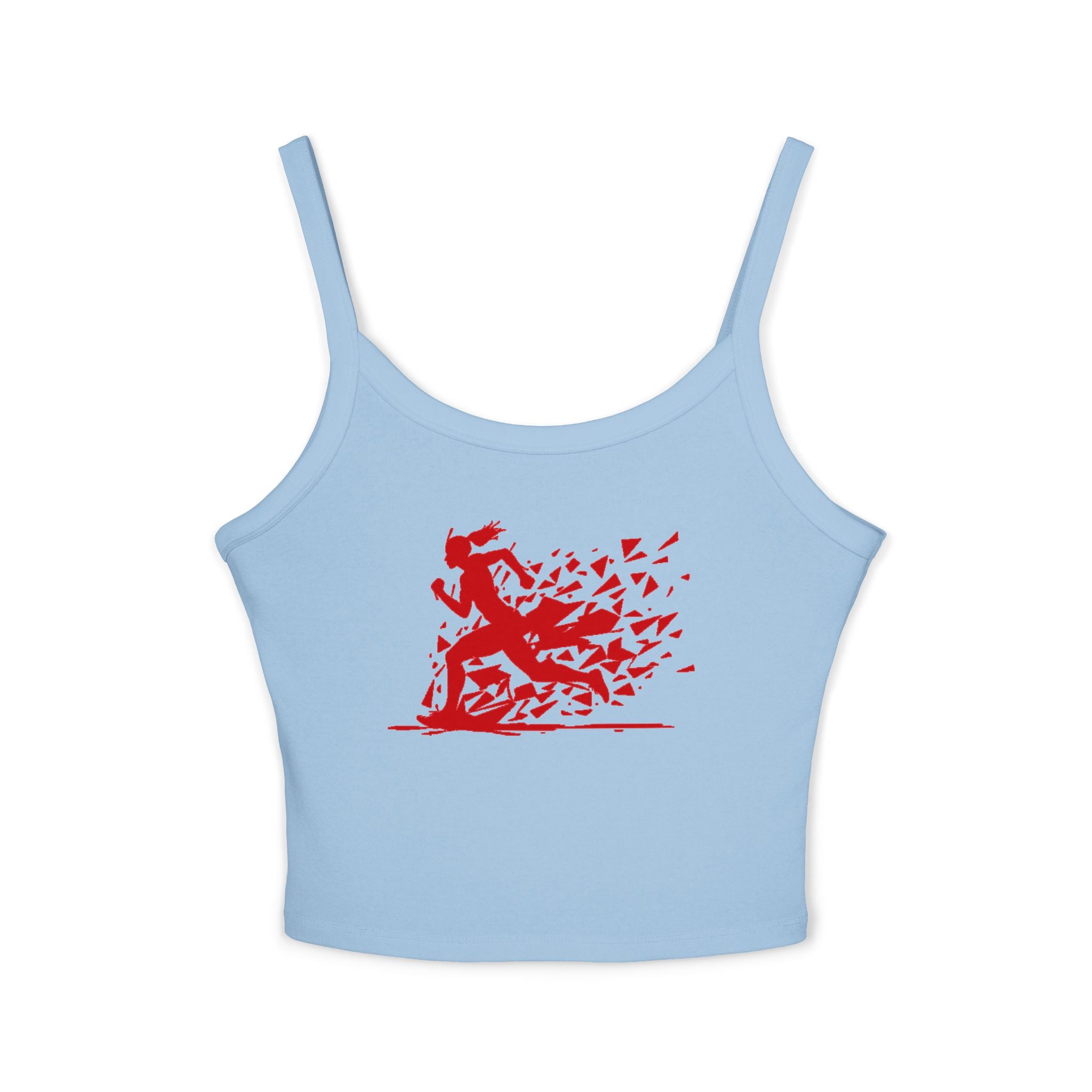 Running Woman Tank Top, Athletic Workout Top, Fitness Sleeveless Shirt, Jogging Muscle Tee, Exercise Gym Cami