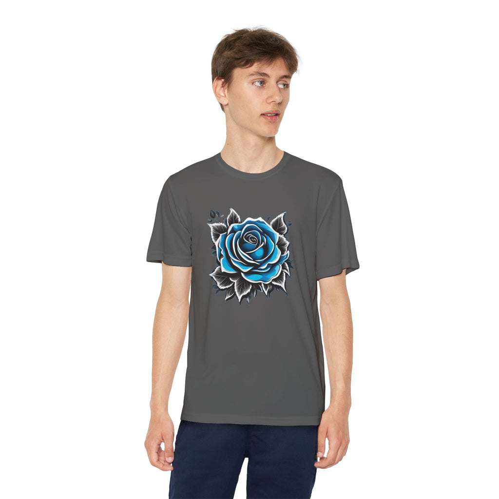 Flower Youth T-Shirt Sports Graphic Tee, Cool Athletic Shirt for Kids