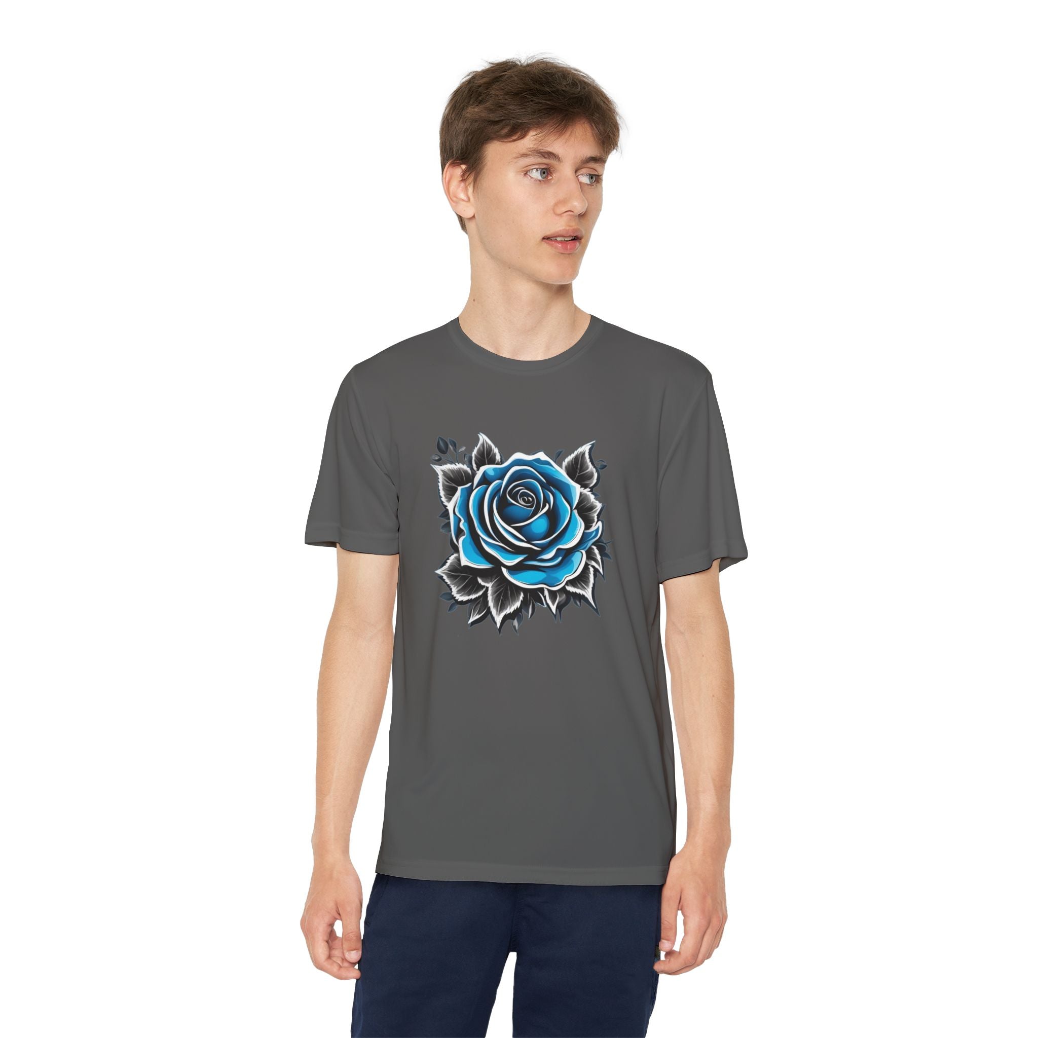 Flower Youth T-Shirt Sports Graphic Tee, Cool Athletic Shirt for Kids