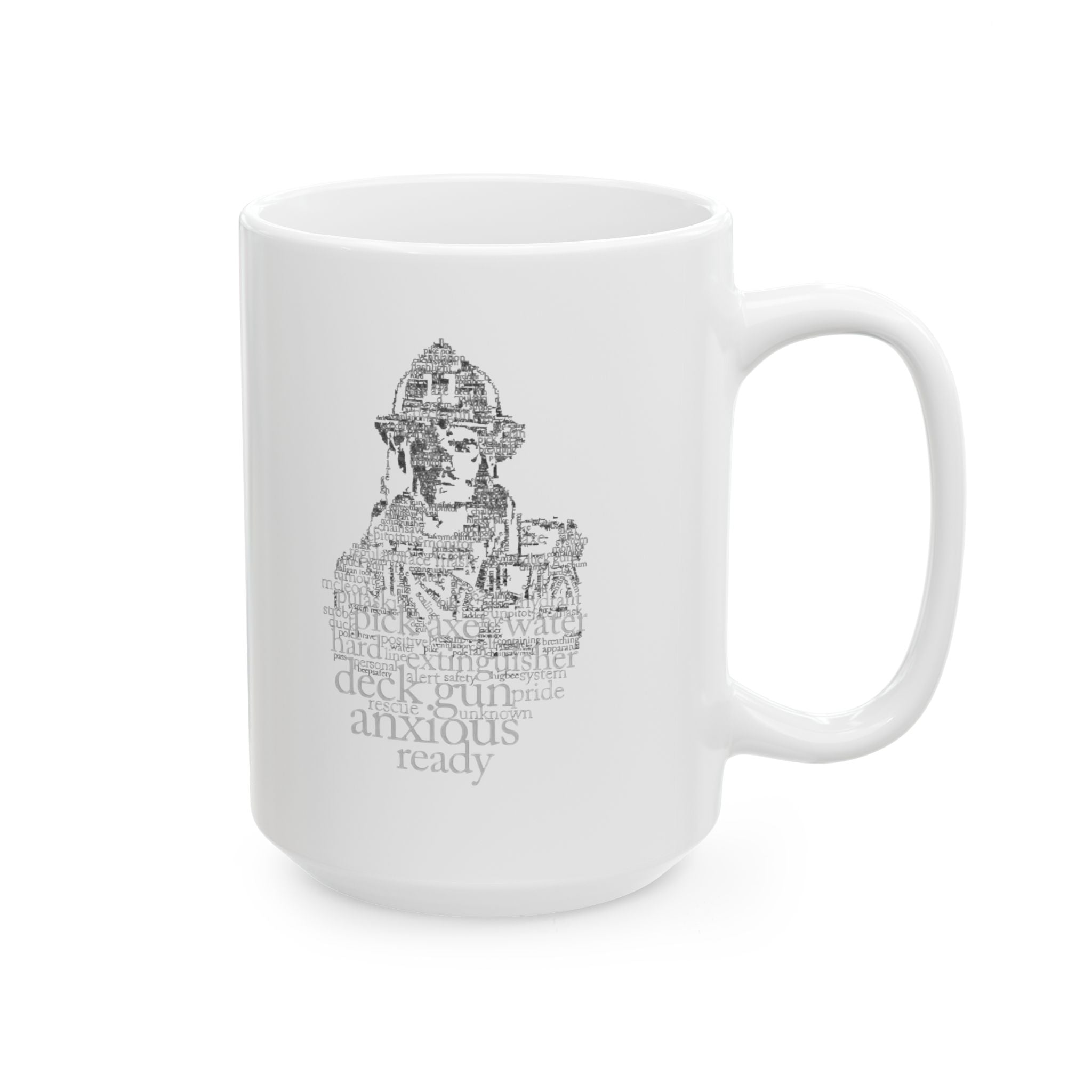 Firefighter Ceramic Mug, Fire Department Tea Cup, First Responder Gift, Fireman Coffee Mug, Firefighter Appreciation Present