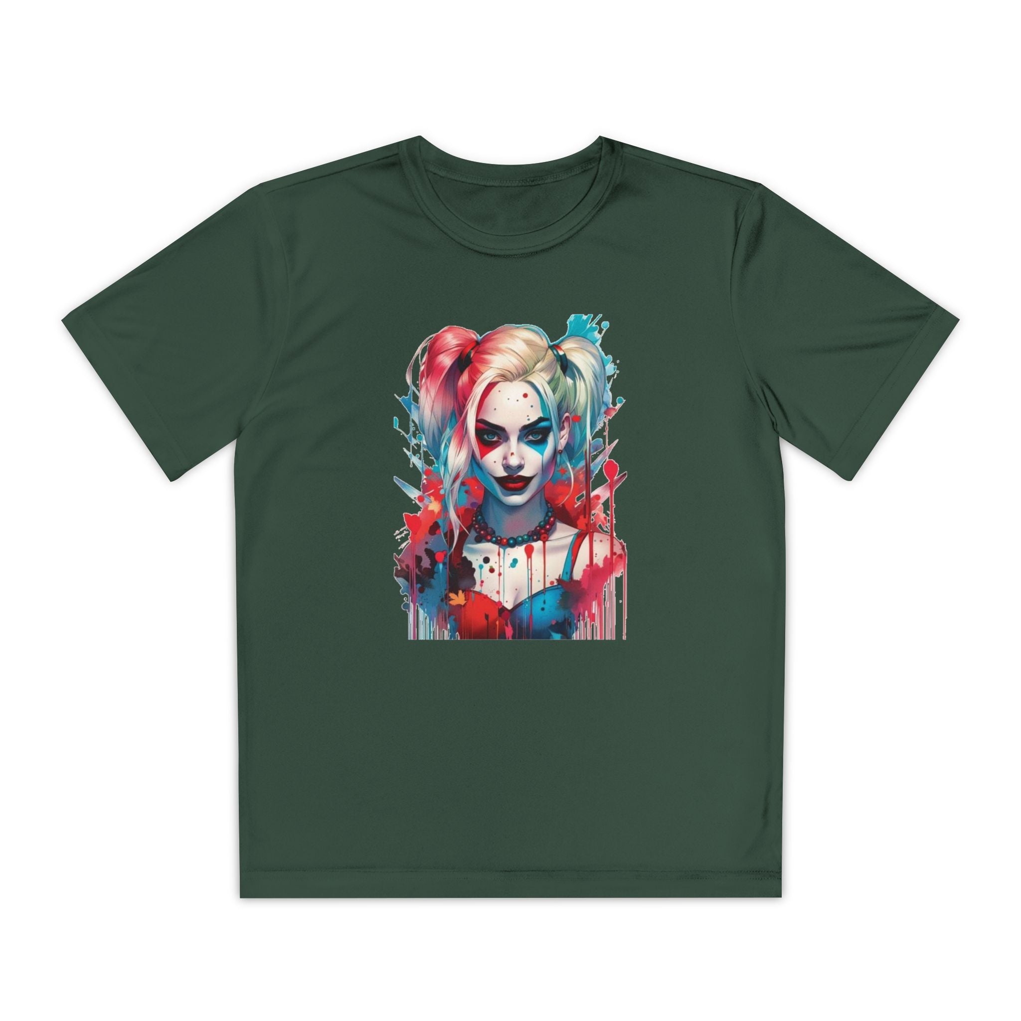 Superhero Youth T-Shirt Sports Graphic Tee, Cool Athletic Shirt for Kids