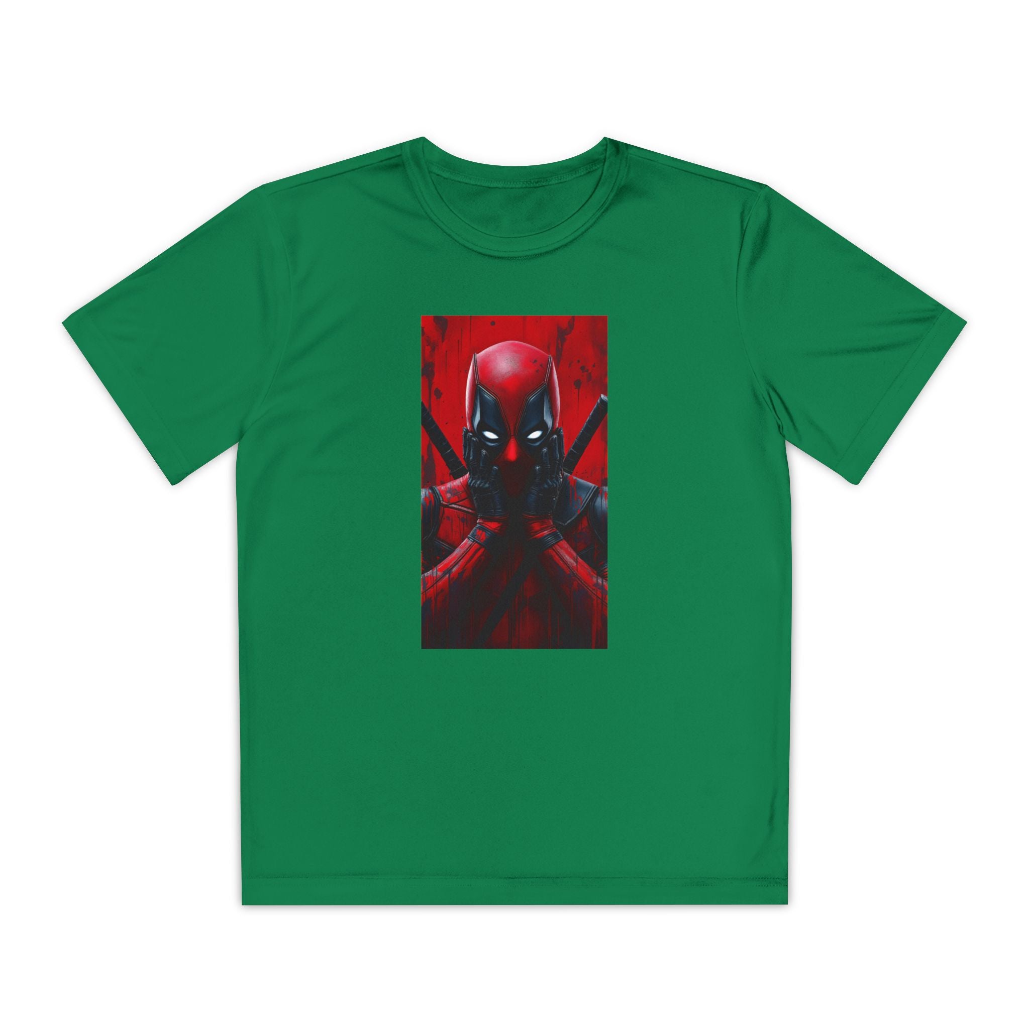 Deadpool Superhero Marvel Patriotic, Kids Graphic T-Shirt, Boys Hero Top, Girls Comic Book Clothing, Birthday