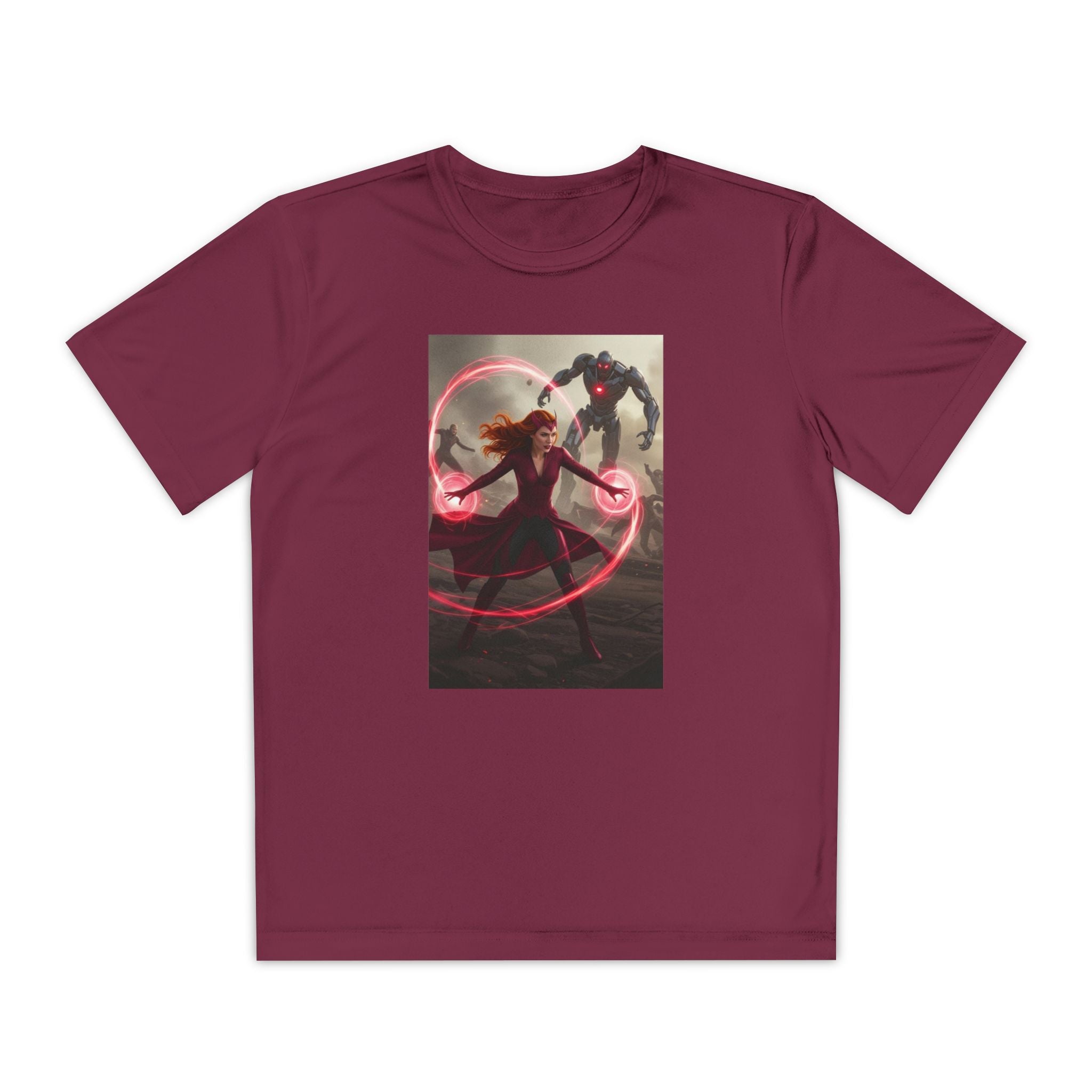Superhero Youth T-Shirt Sports Graphic Tee, Cool Athletic Shirt for Kids
