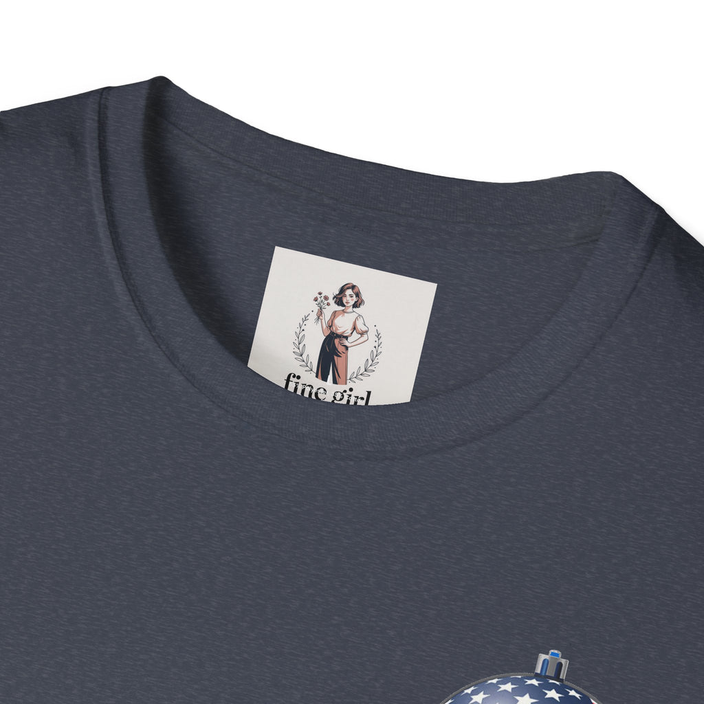 Santa Claus On A Tank Christmas ~ Unisex Softstyle T-Shirt