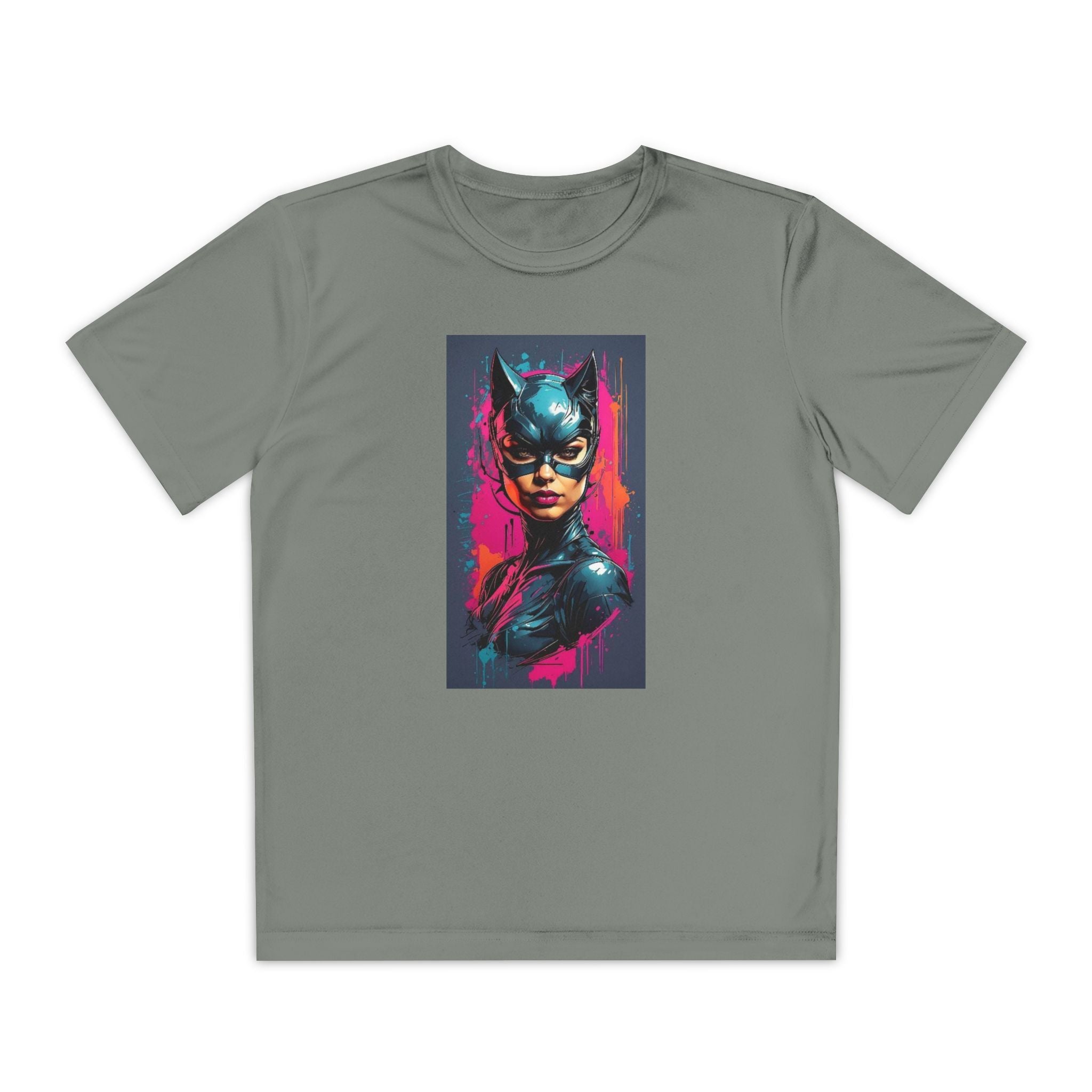 Superhero Youth T-Shirt Sports Graphic Tee, Cool Athletic Shirt for Kids