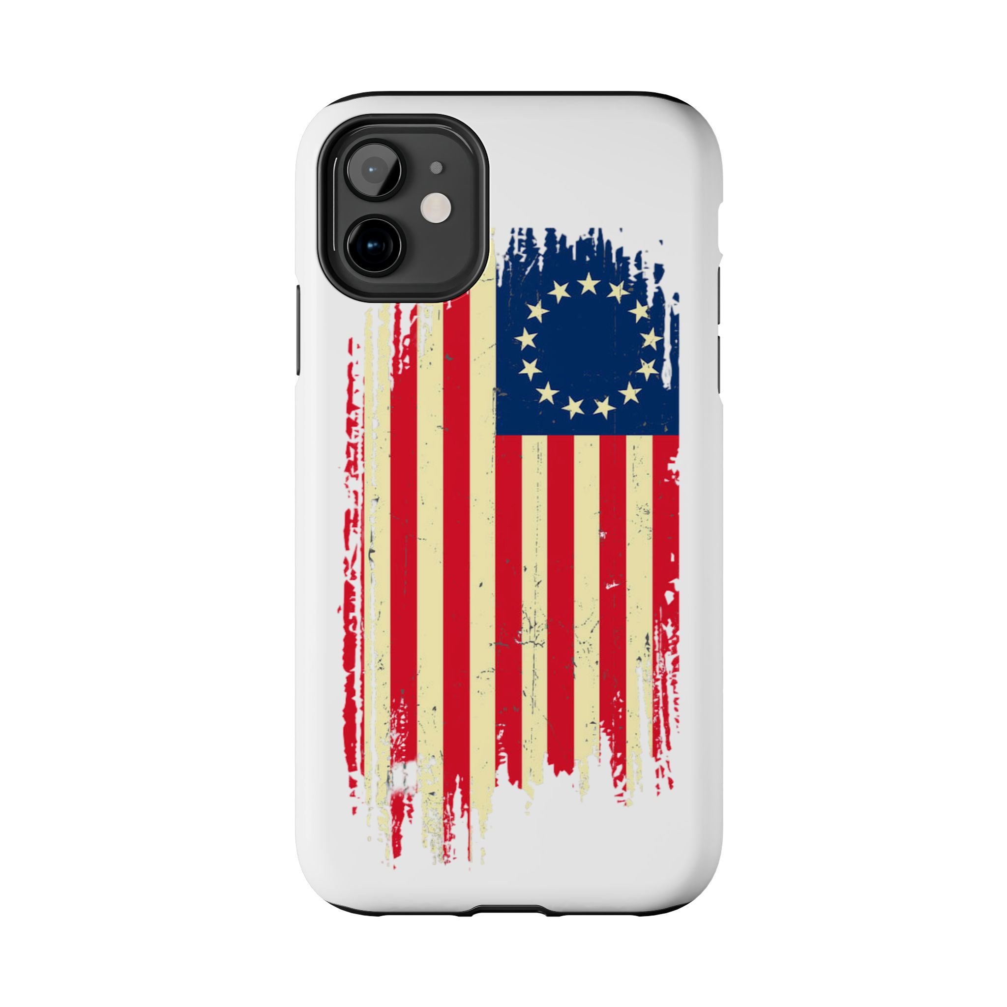 Patriotic Phone Cases with Vintage Flag Design, Tough Case for Independence Day, Memorial Day, 4th of July, Gift for Veterans, USA Pride